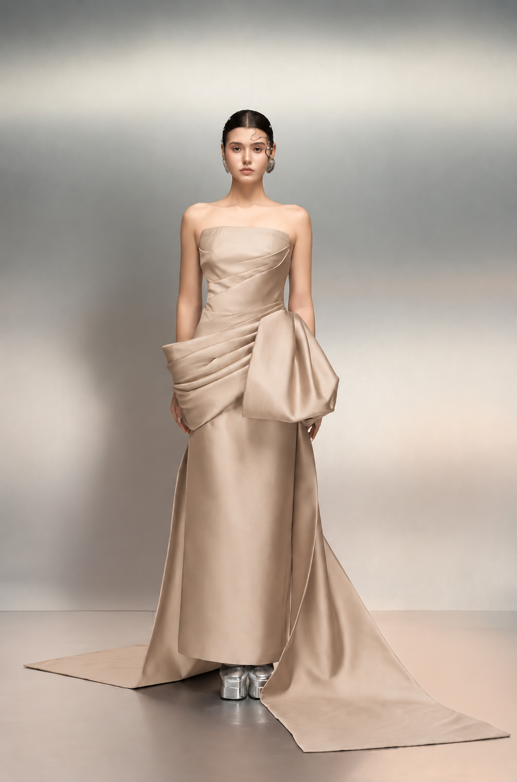 Jawaher royal taffeta dress