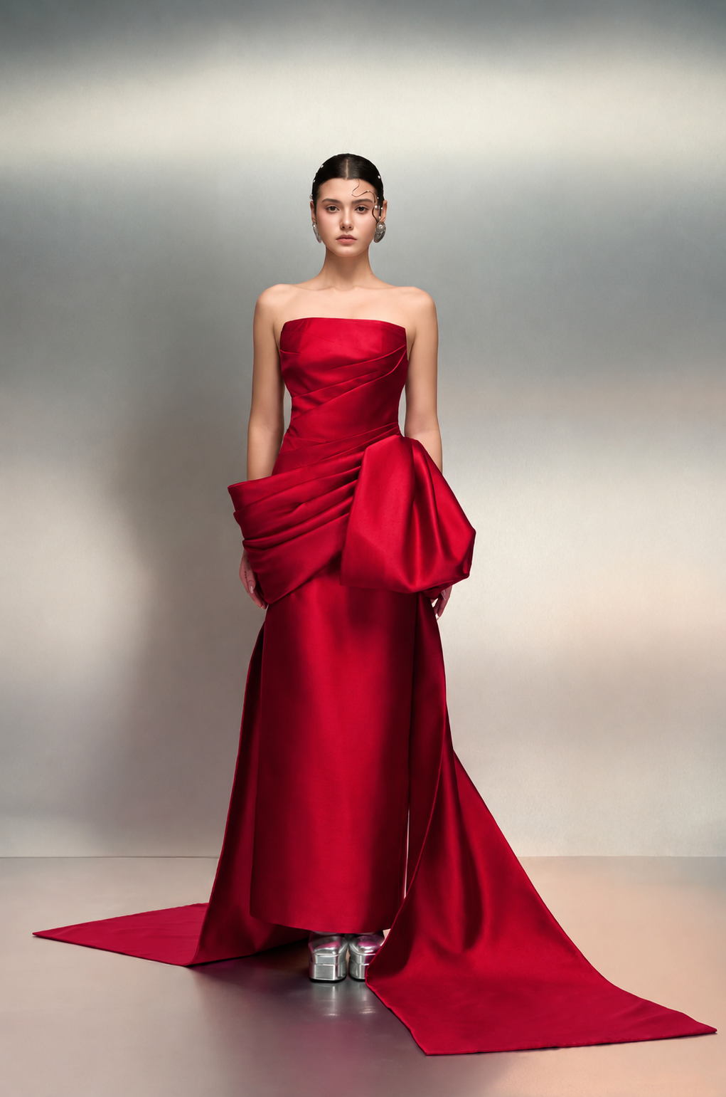 Jawaher royal taffeta dress