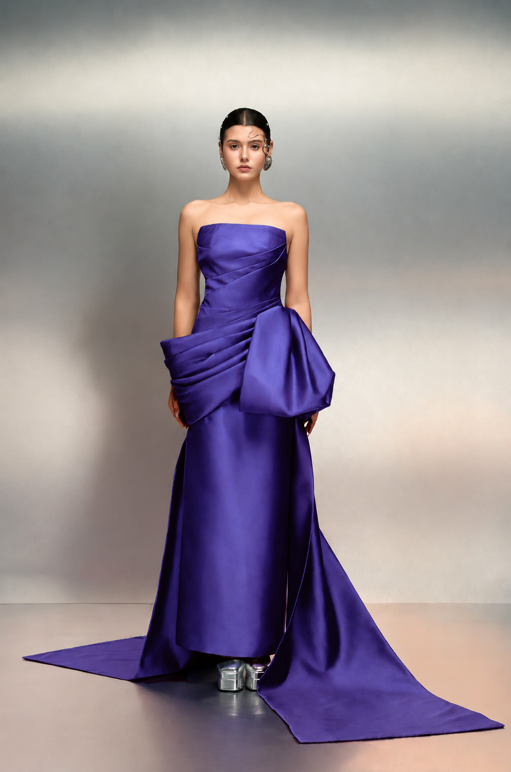 Jawaher royal taffeta dress