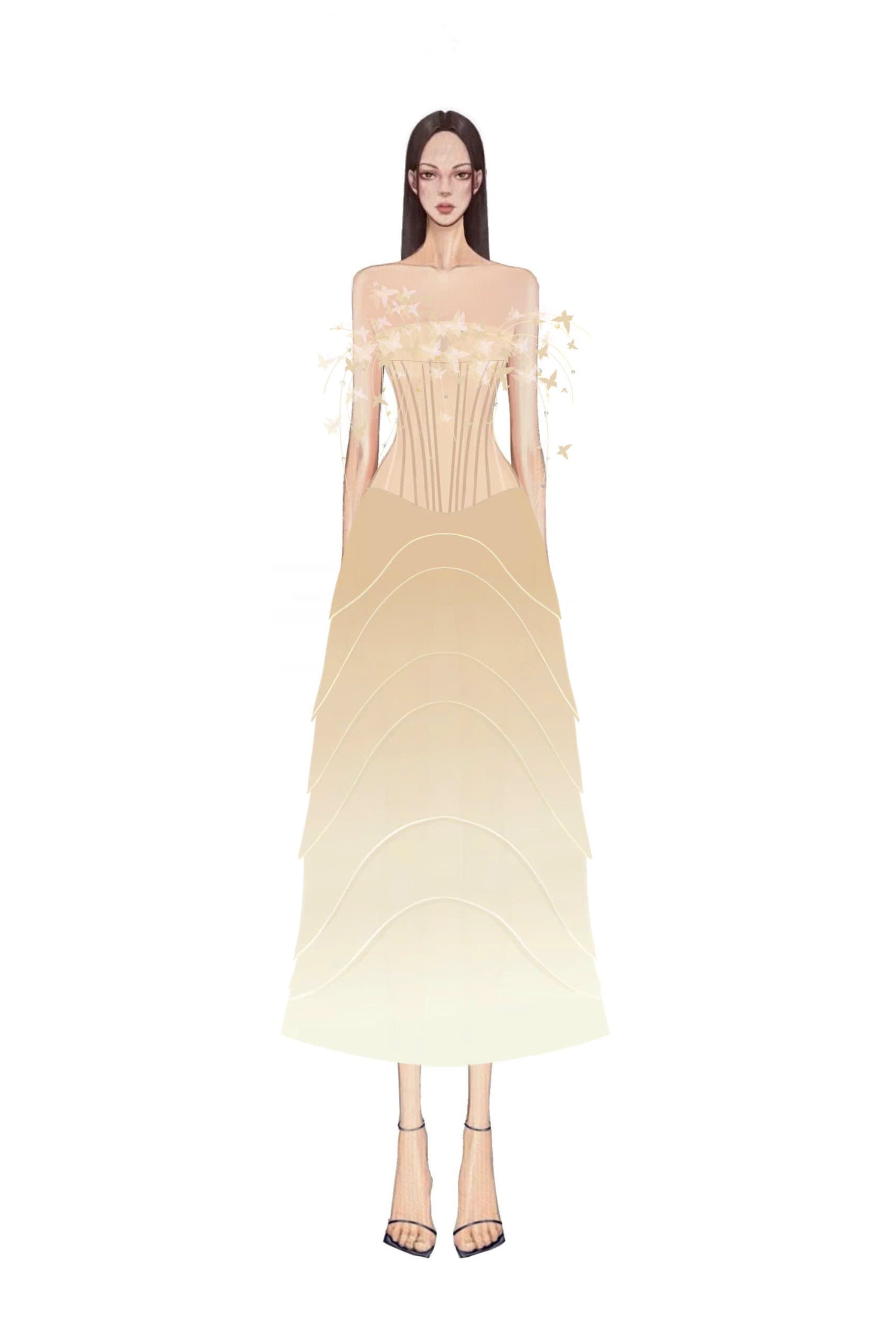 Coralie Tulle & Organza Dress