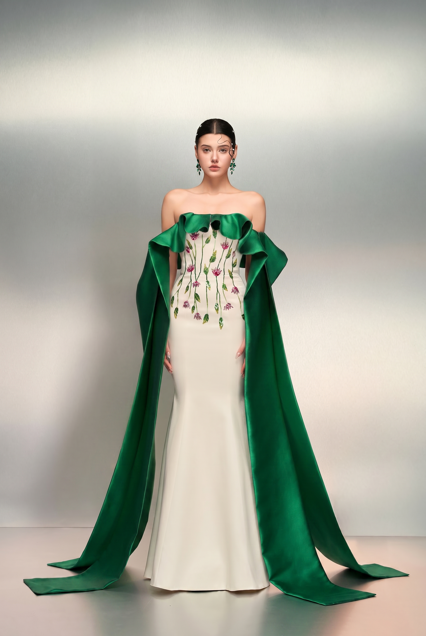 Ruqayya silk taffeta dress