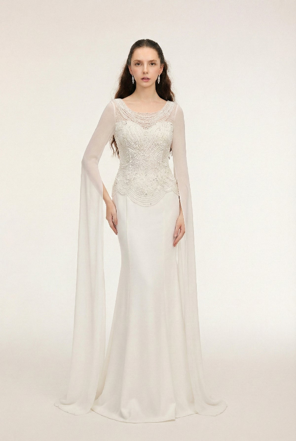 Safiya crepe & Chiffon dress