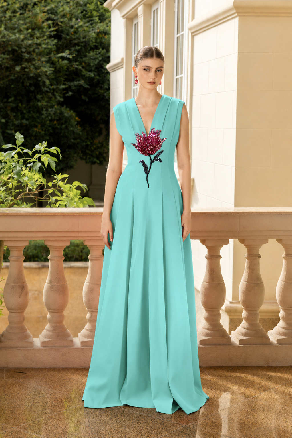 Solène Crepe Dress