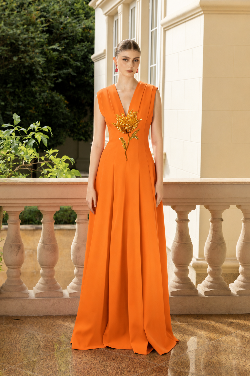 Solène Crepe Dress