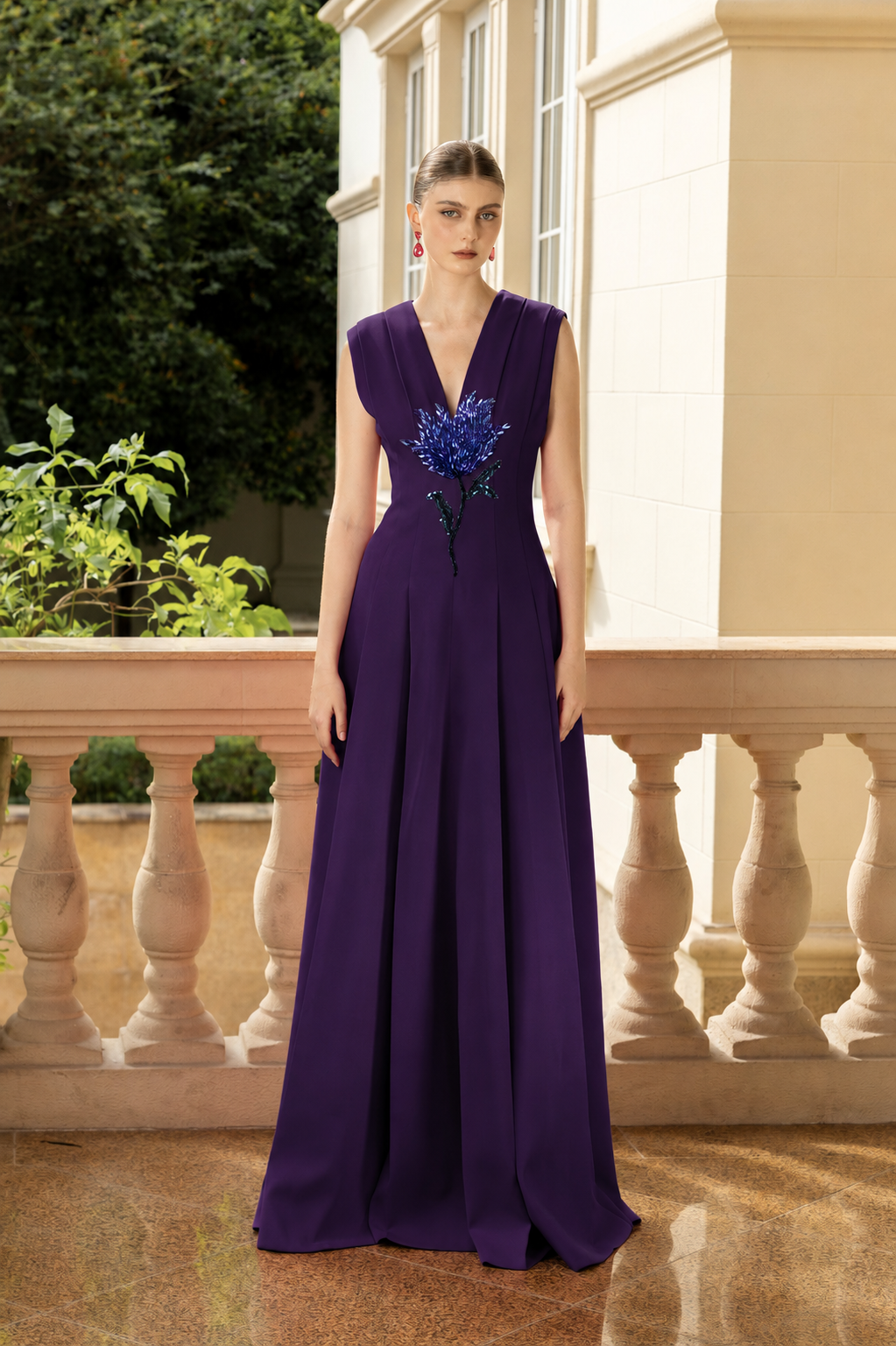 Solène Crepe Dress