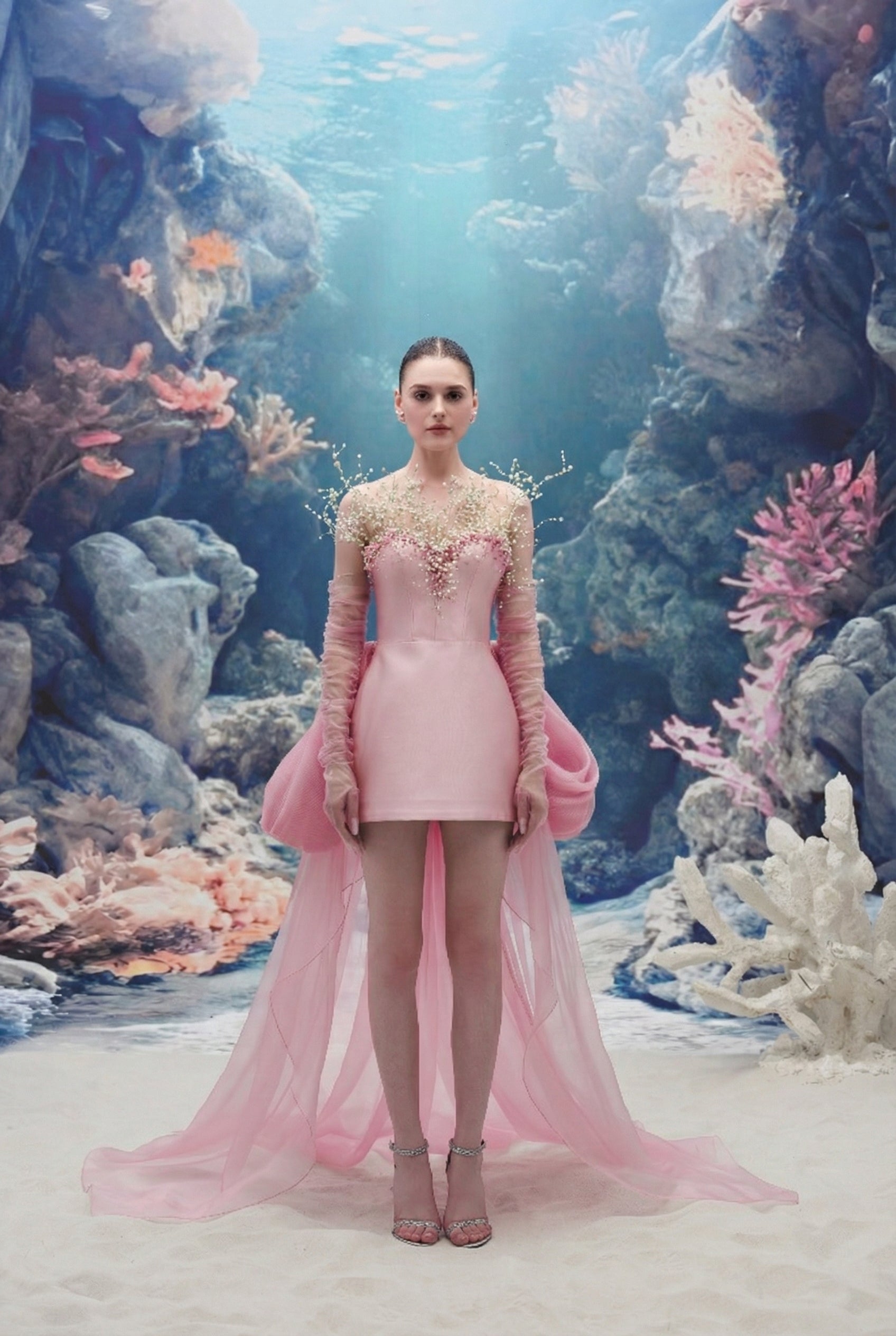 Ondine Queen Taffeta & Organza Dress
