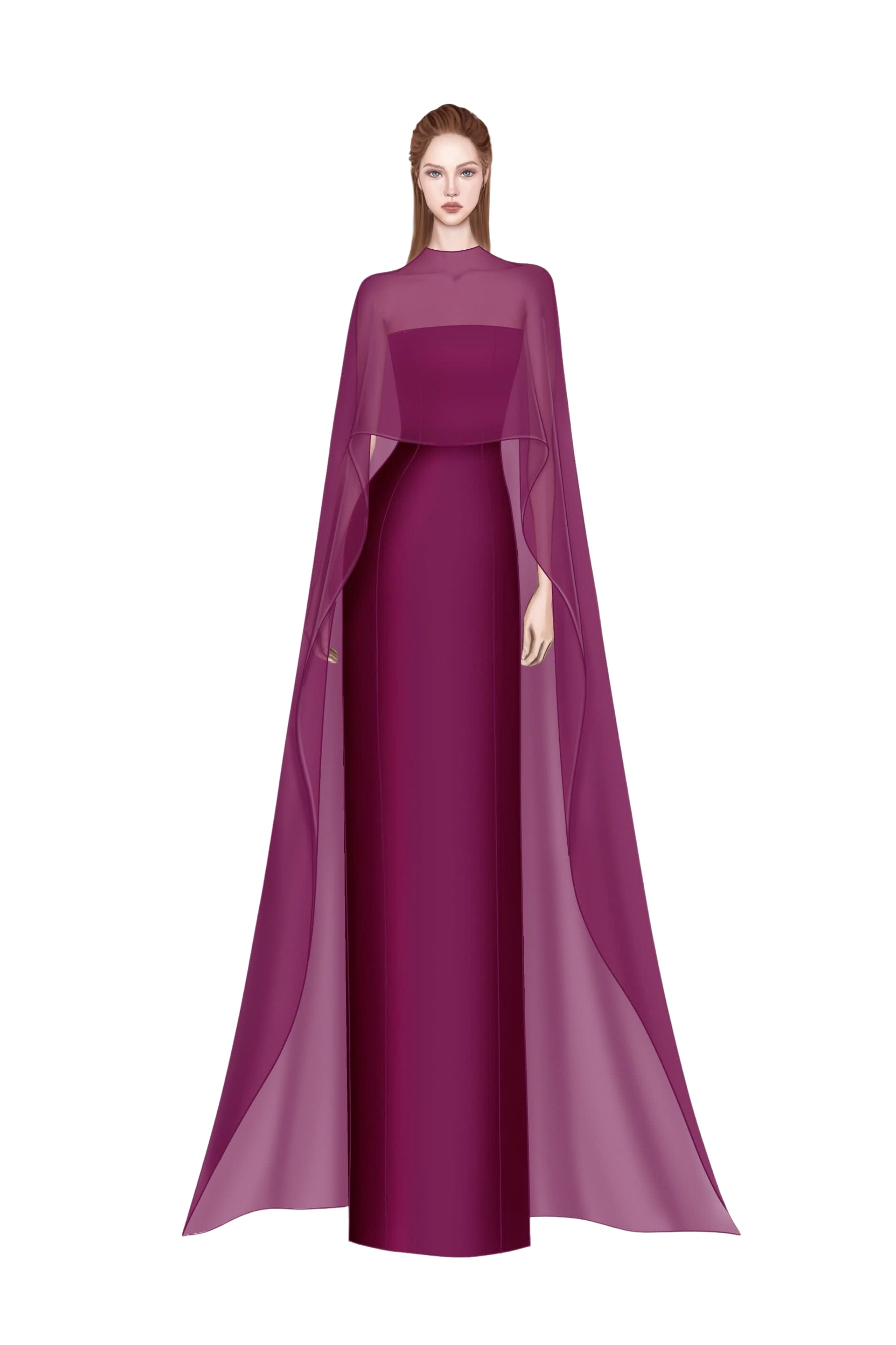 Sirocco Royal taffeta & silk dress