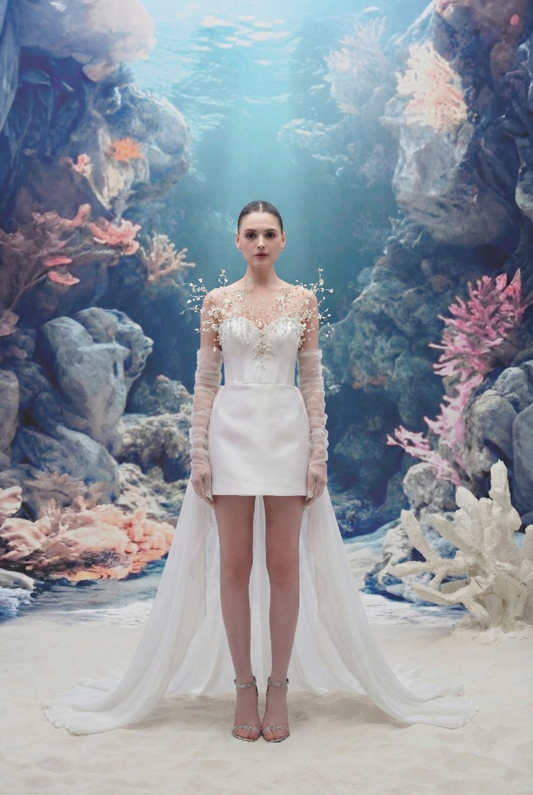 Ondine Queen Taffeta & Organza Dress