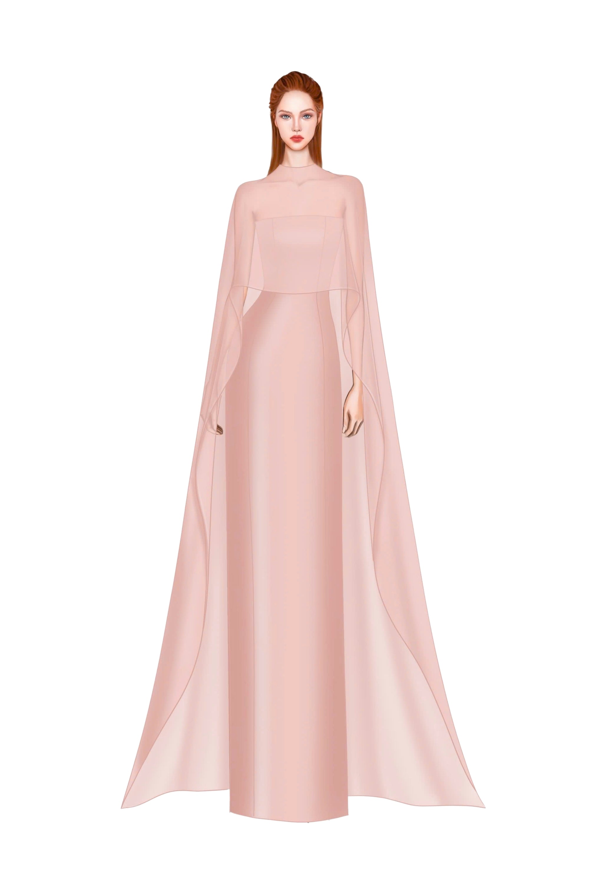 Sirocco Royal taffeta & silk dress