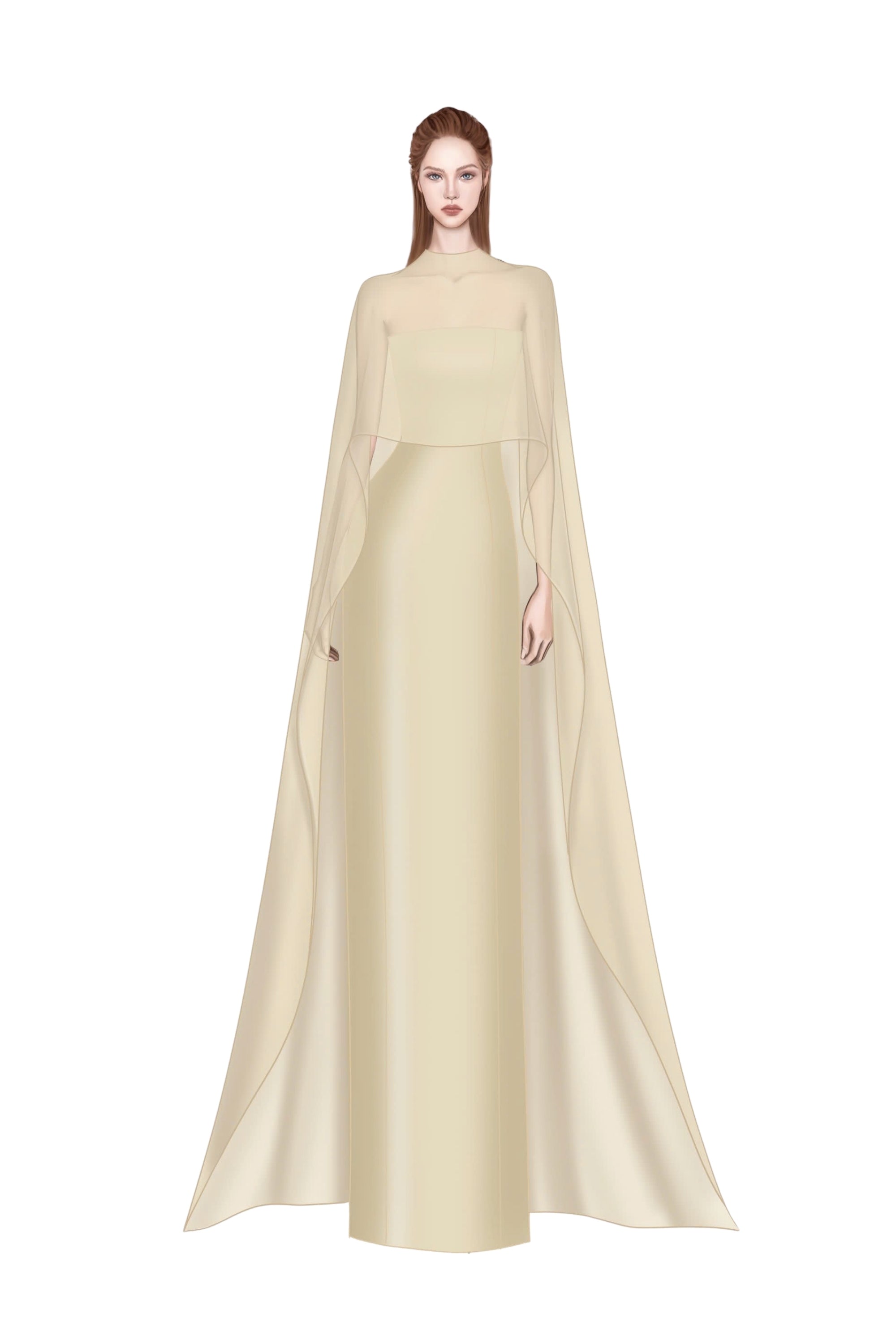 Sirocco Royal taffeta & silk dress