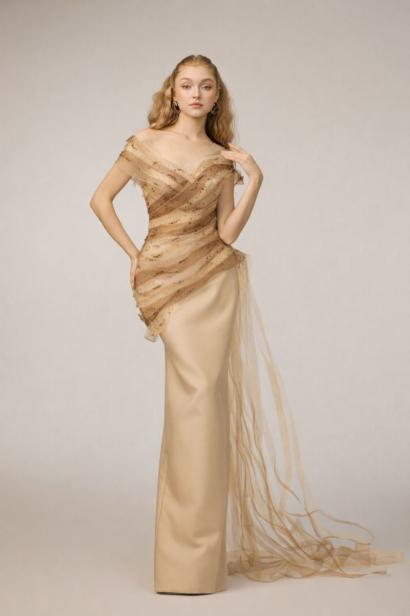 Kalina Tulle & Royal Taffeta dress