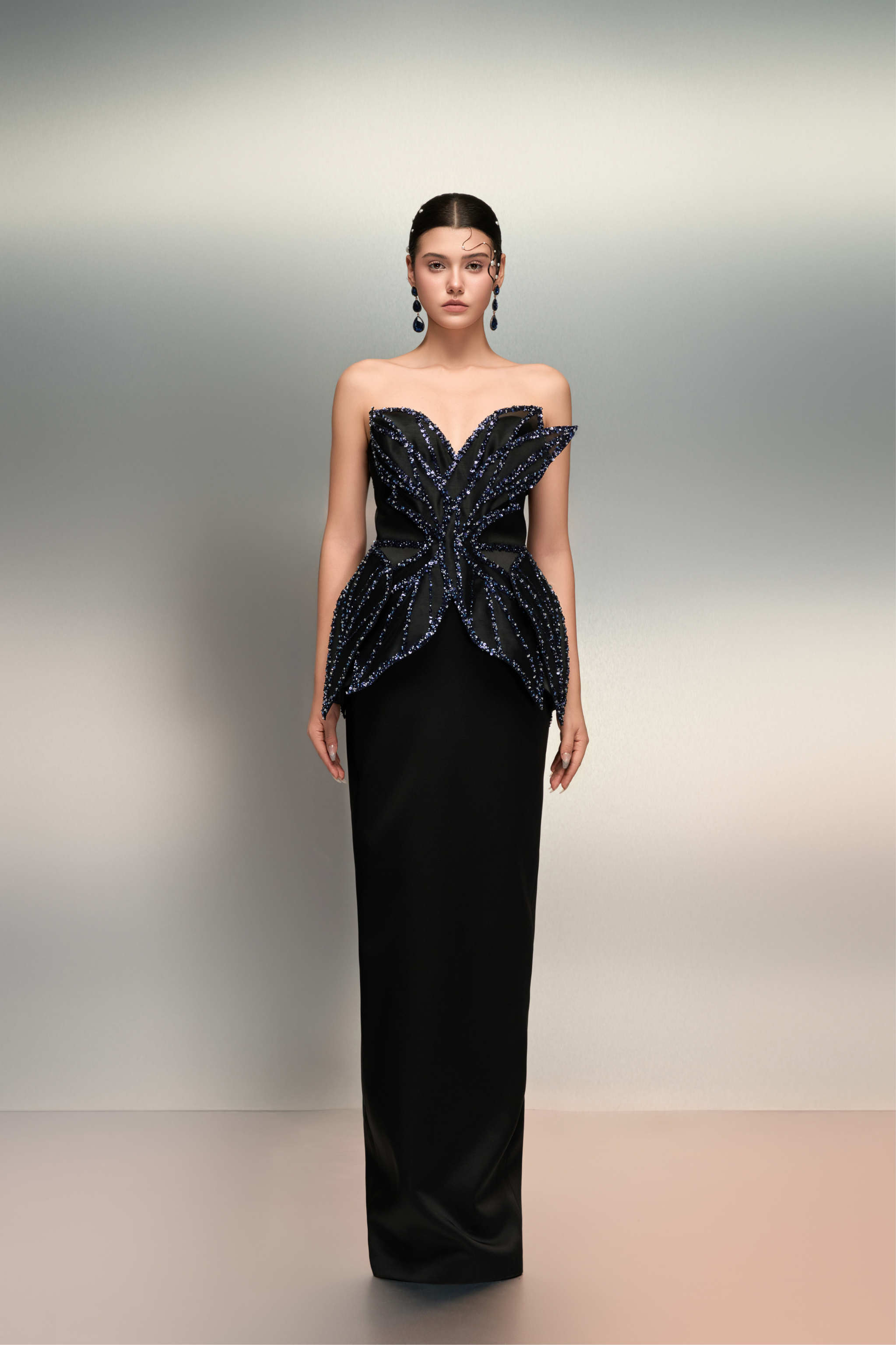 Reem silk taffeta dress