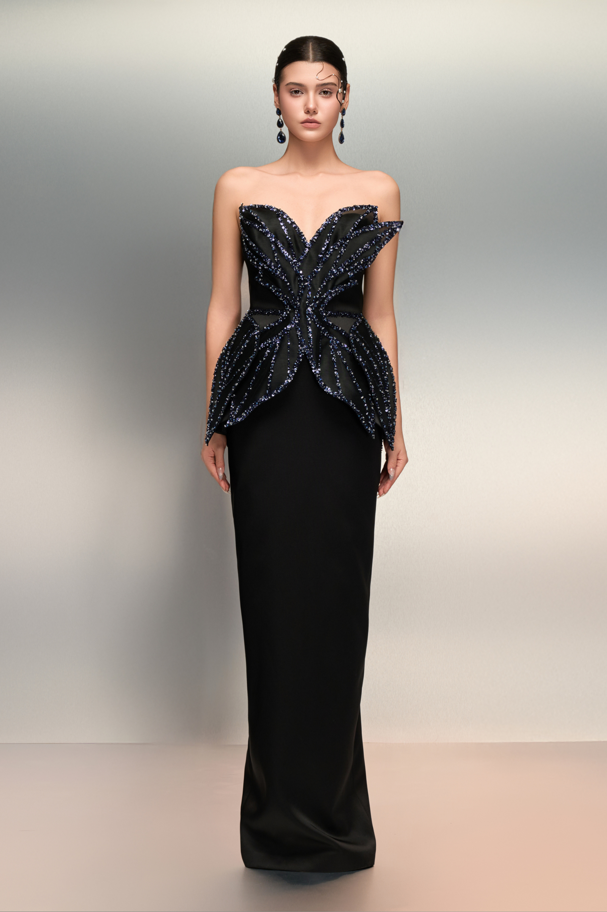 Reem silk taffeta dress