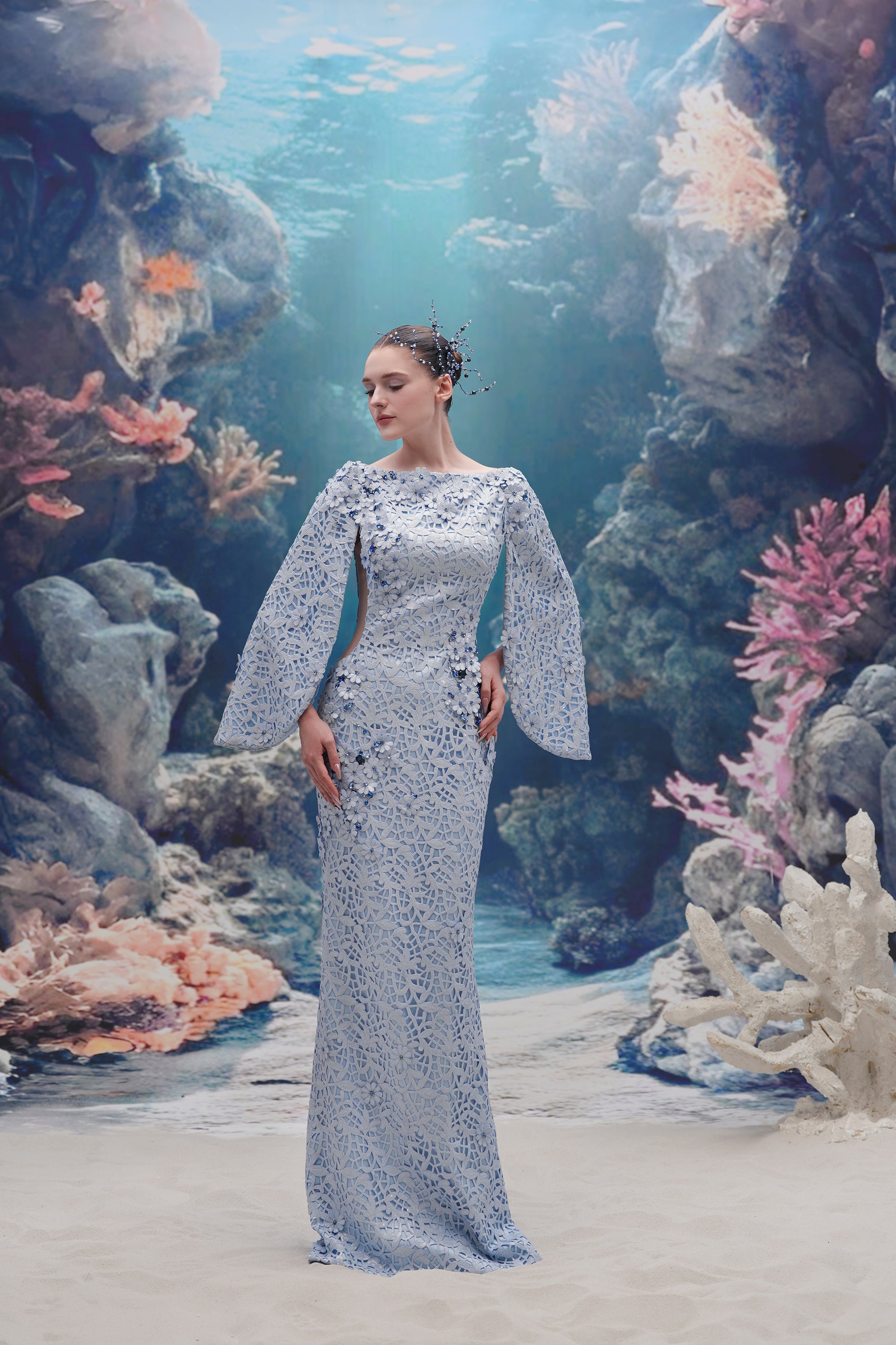 Moana sequin lace Dress