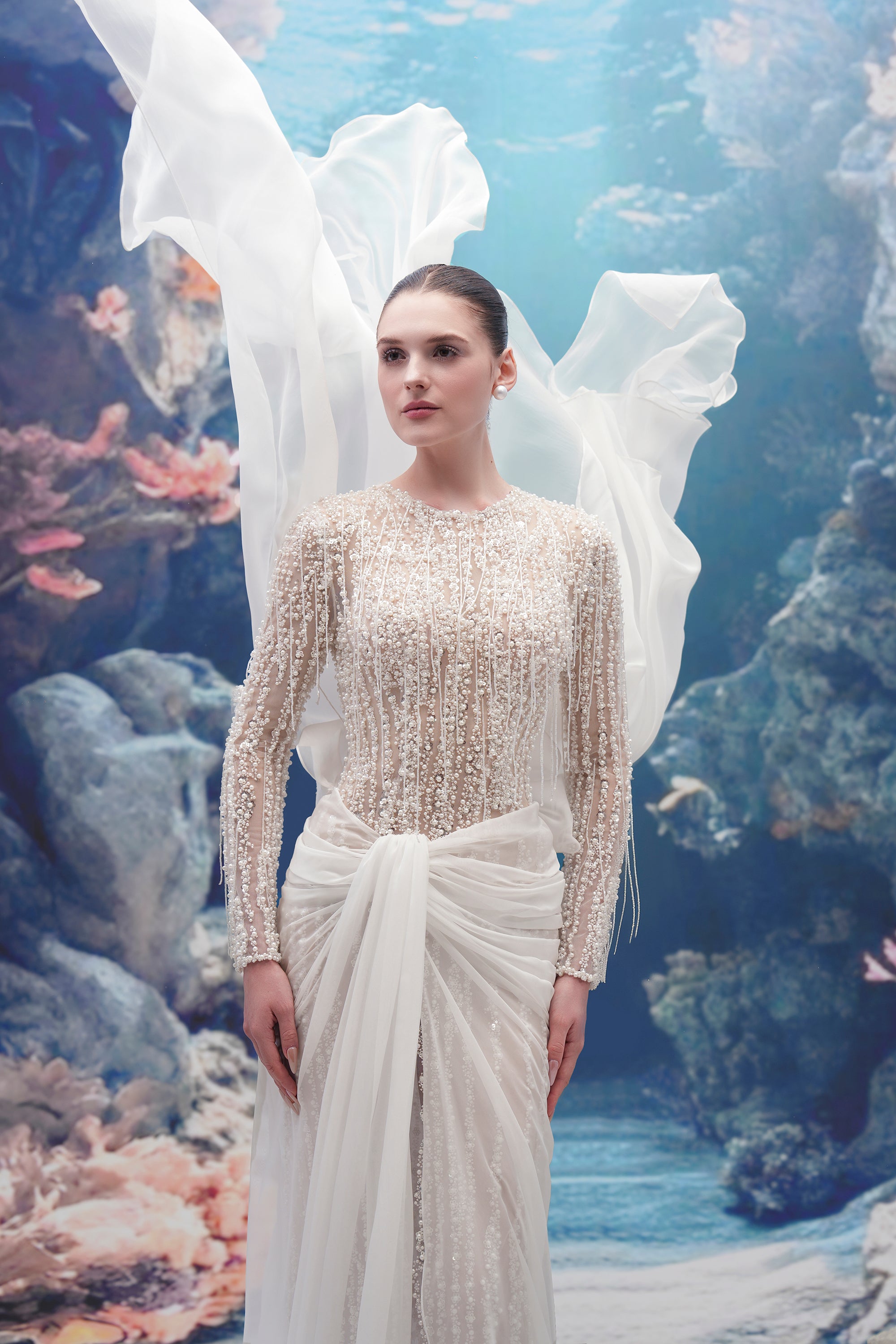 Navia Lace & Silk Dress