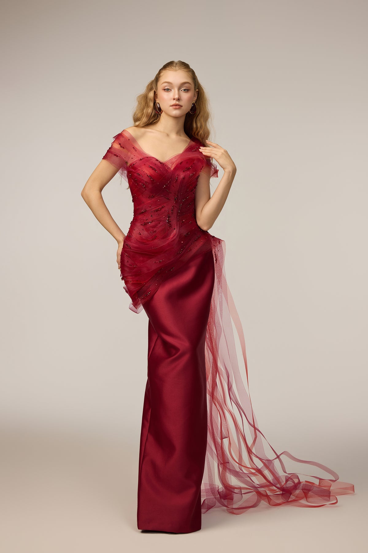 Kalina Tulle & Royal Taffeta dress