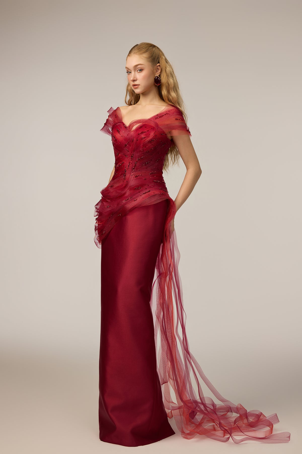 Kalina Tulle & Royal Taffeta dress