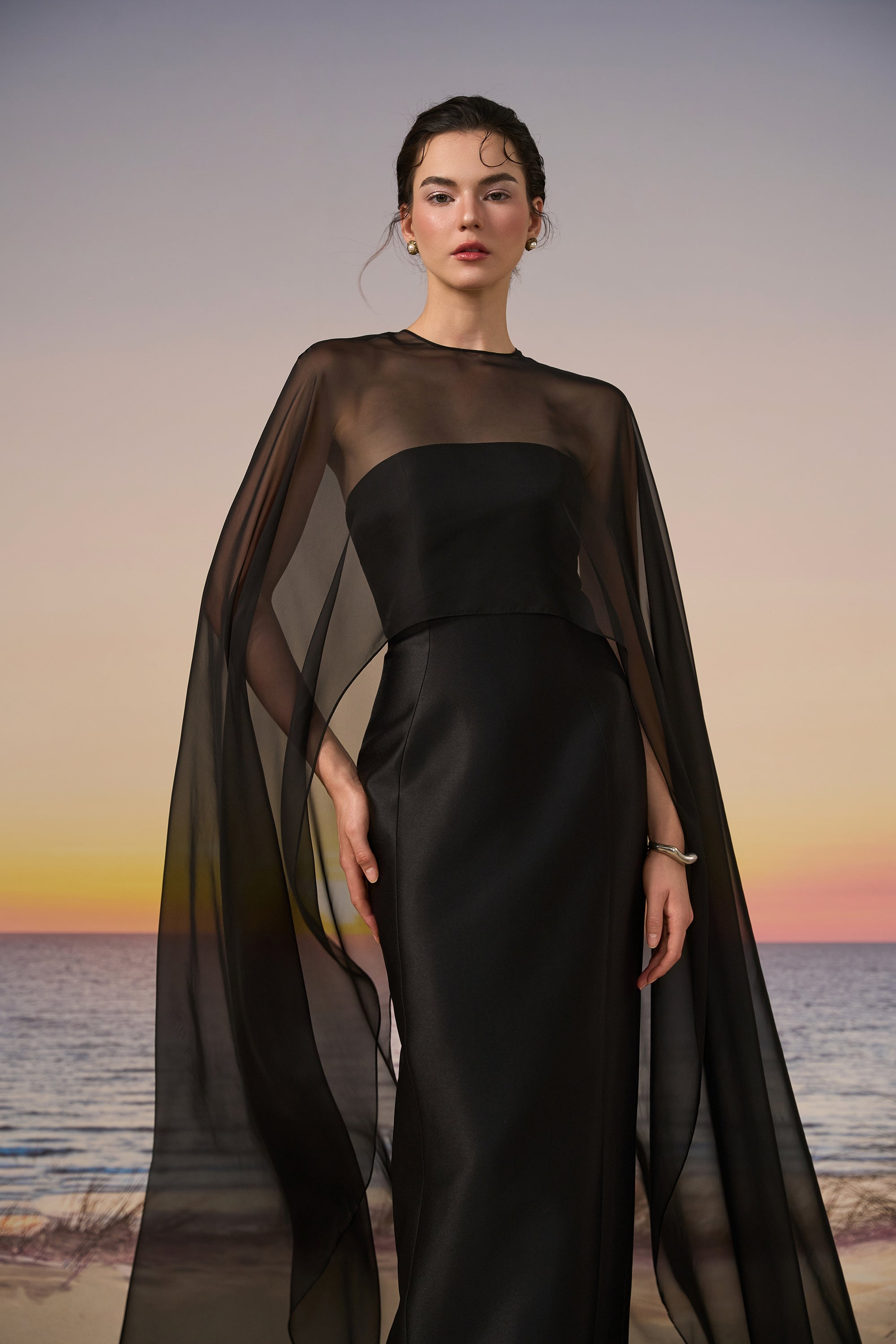 Sirocco Royal taffeta & silk dress