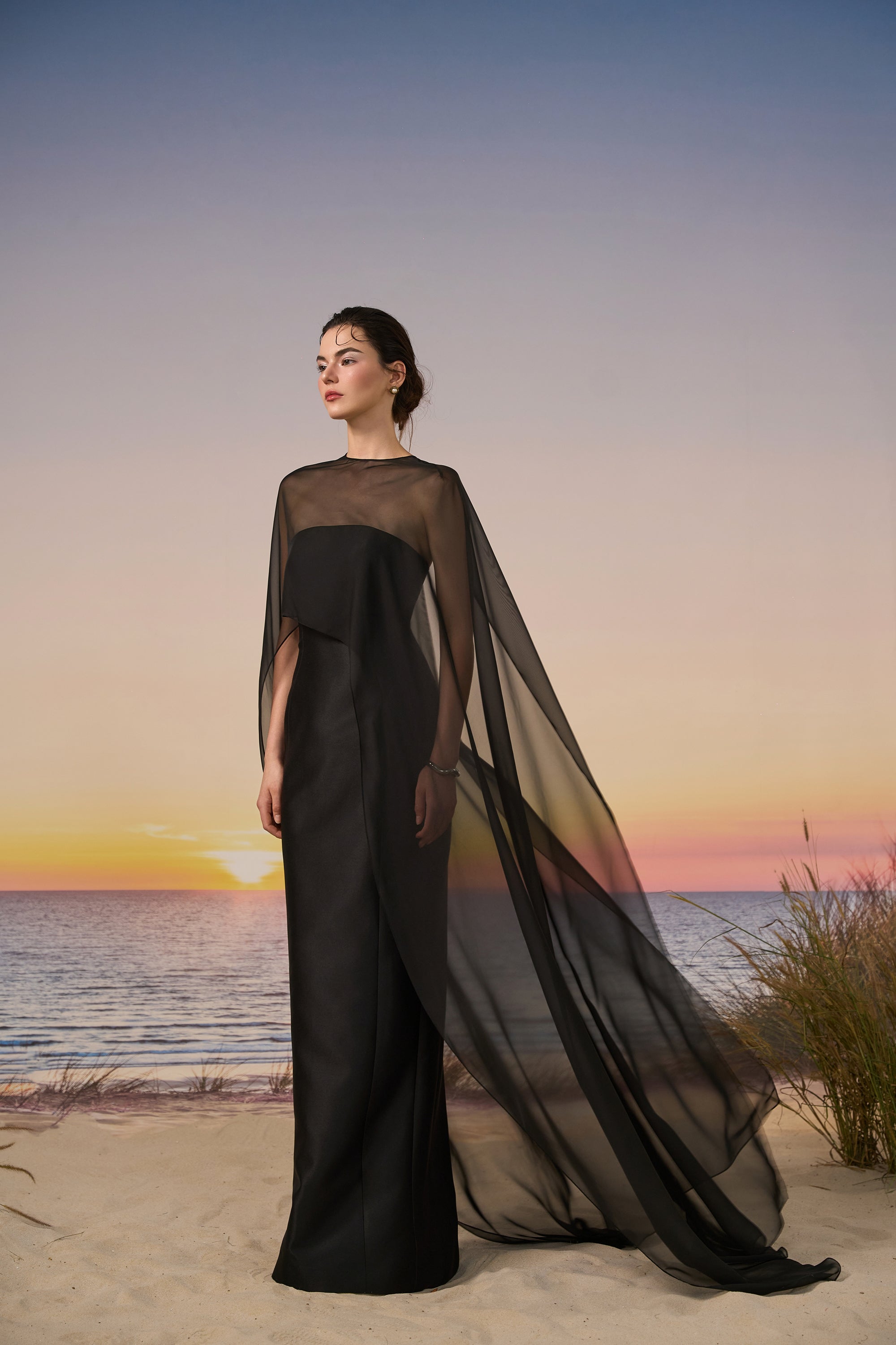 Sirocco Royal taffeta & silk dress