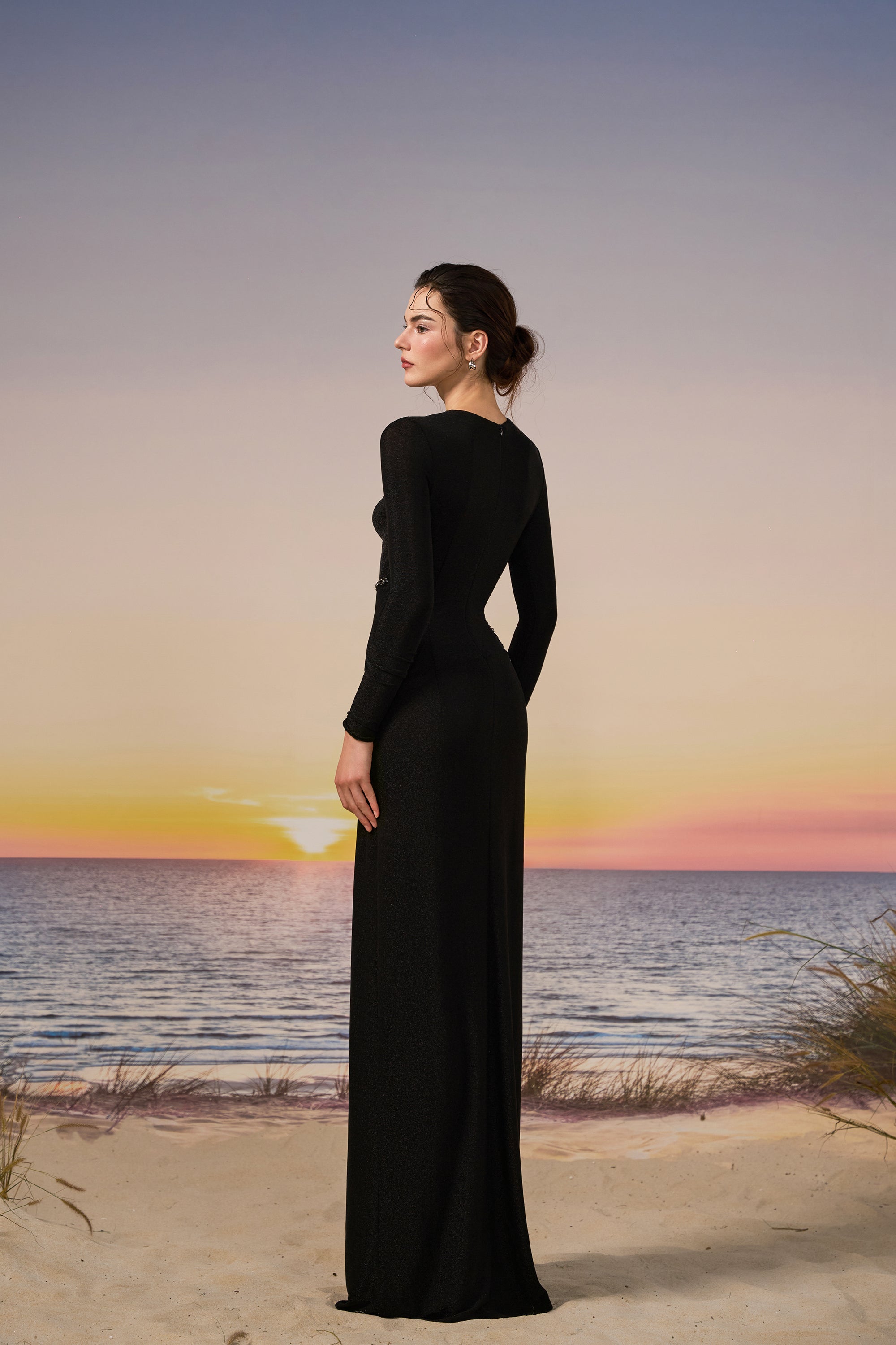 Raya glitter Jersey dress