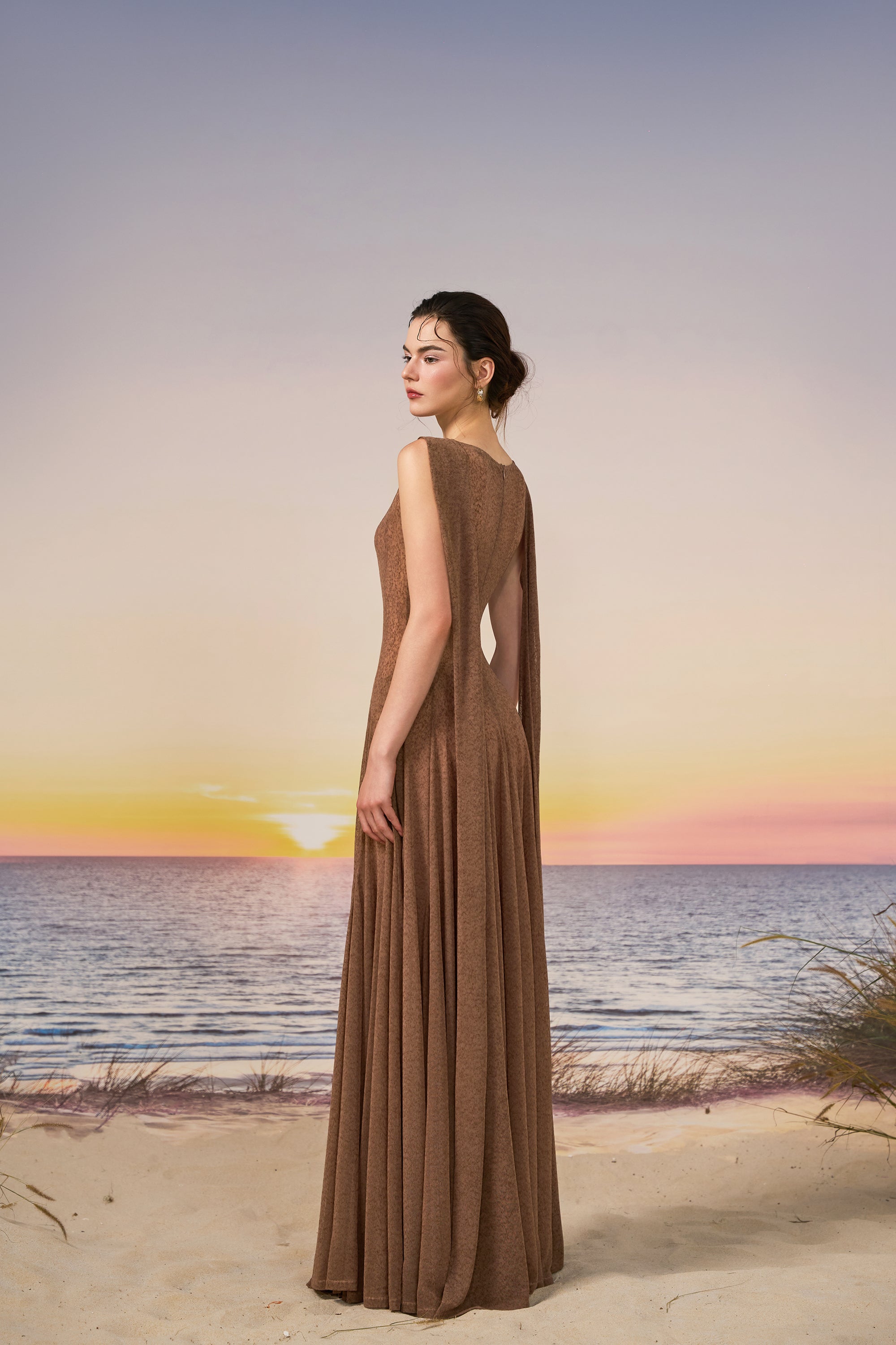 Inda tulle Jersey dress