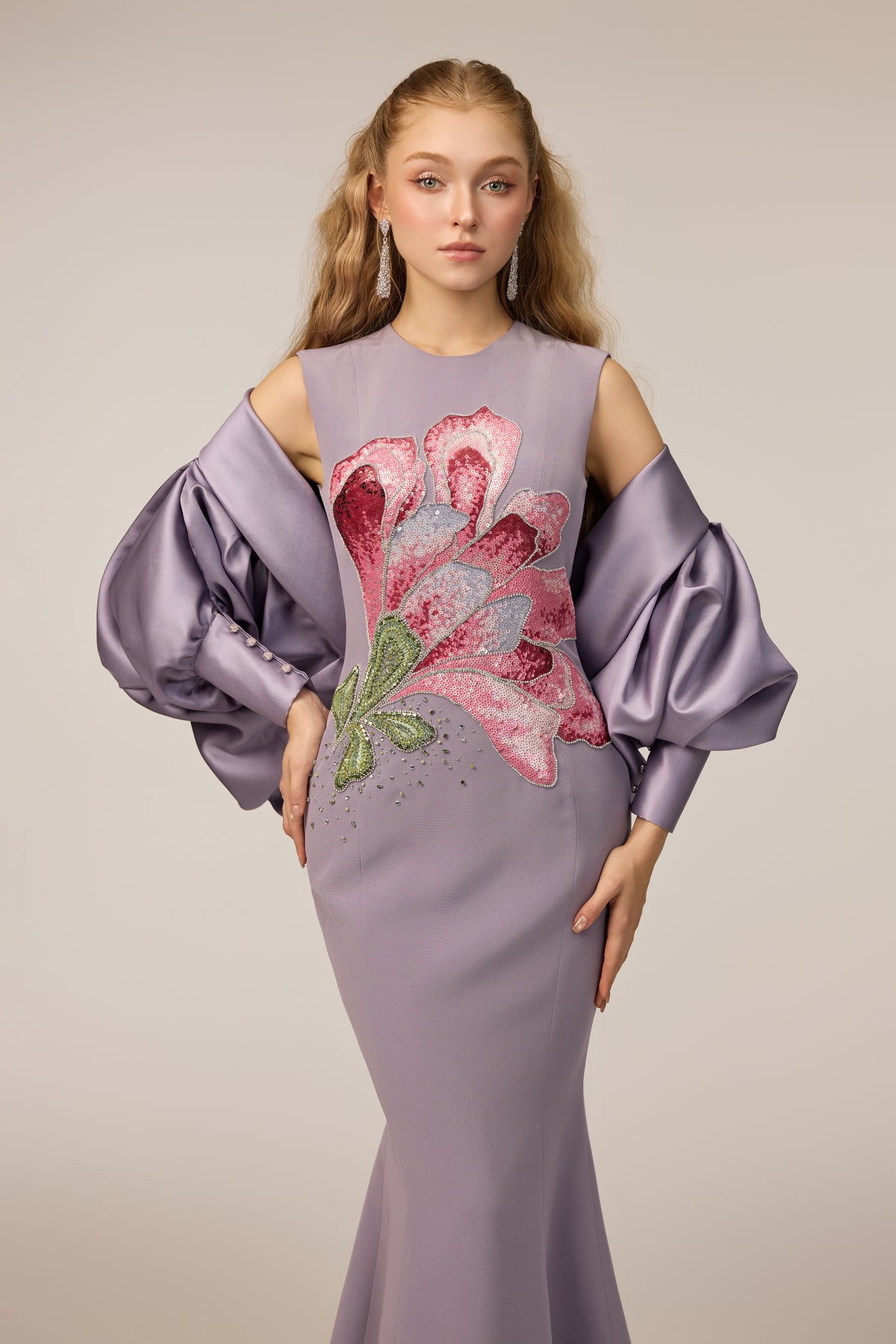 Elvira Royal Silk dress