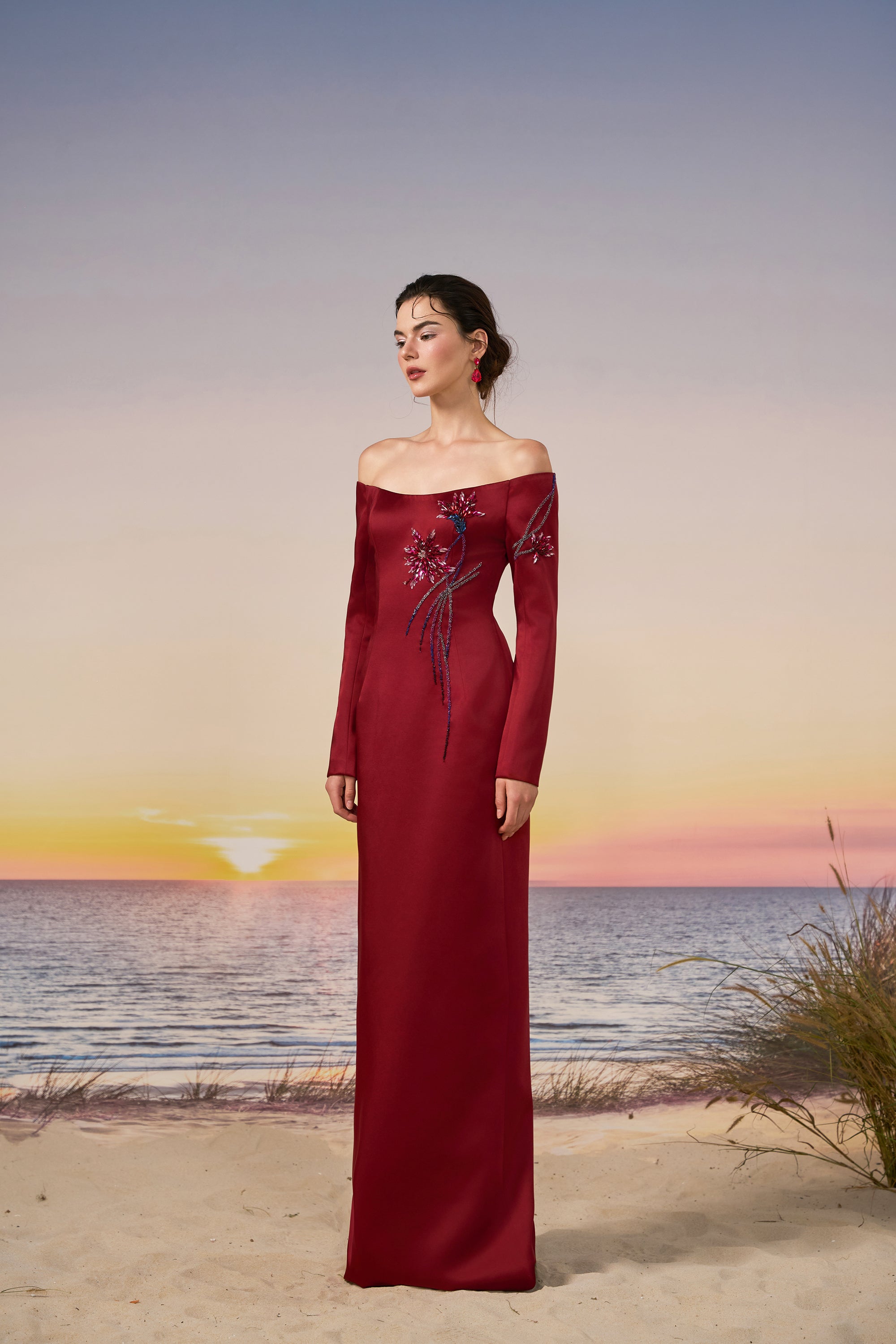 Soraya silk taffeta dress