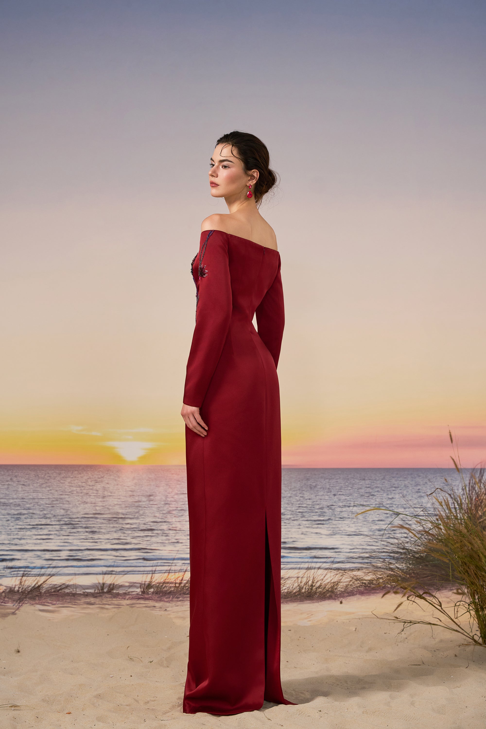 Soraya silk taffeta dress