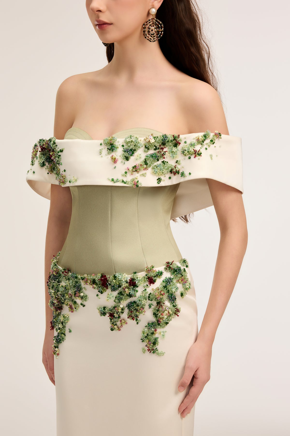 Malika Silk Taffeta & Crepe dress