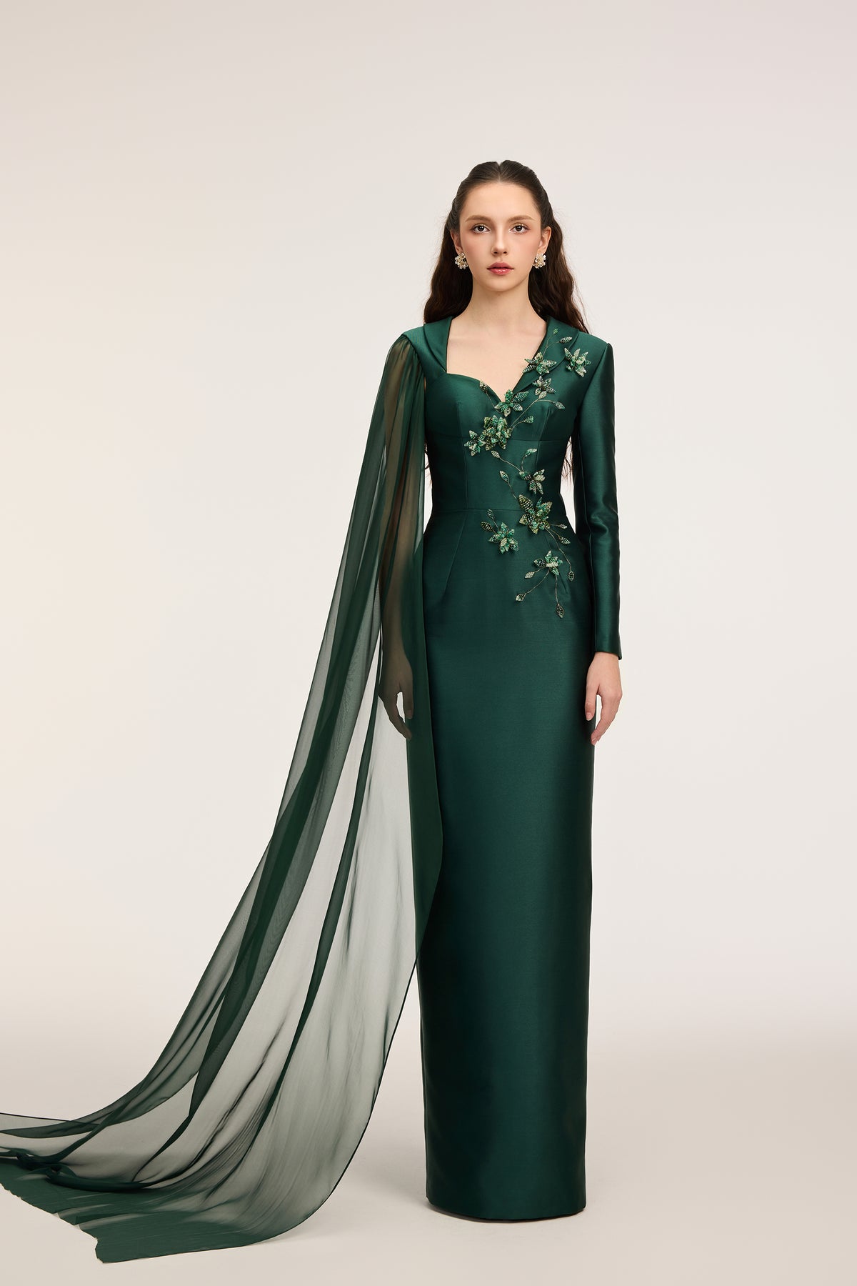 Theodora Royal taffeta & silk dress