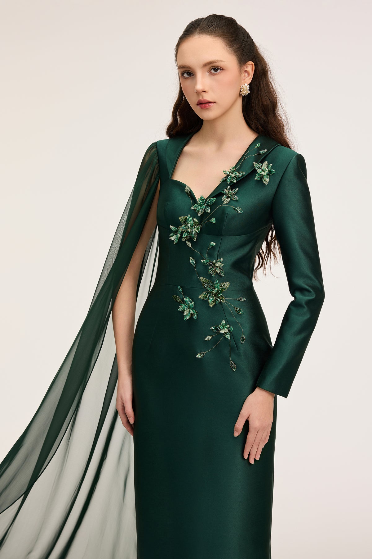 Theodora Royal taffeta & silk dress