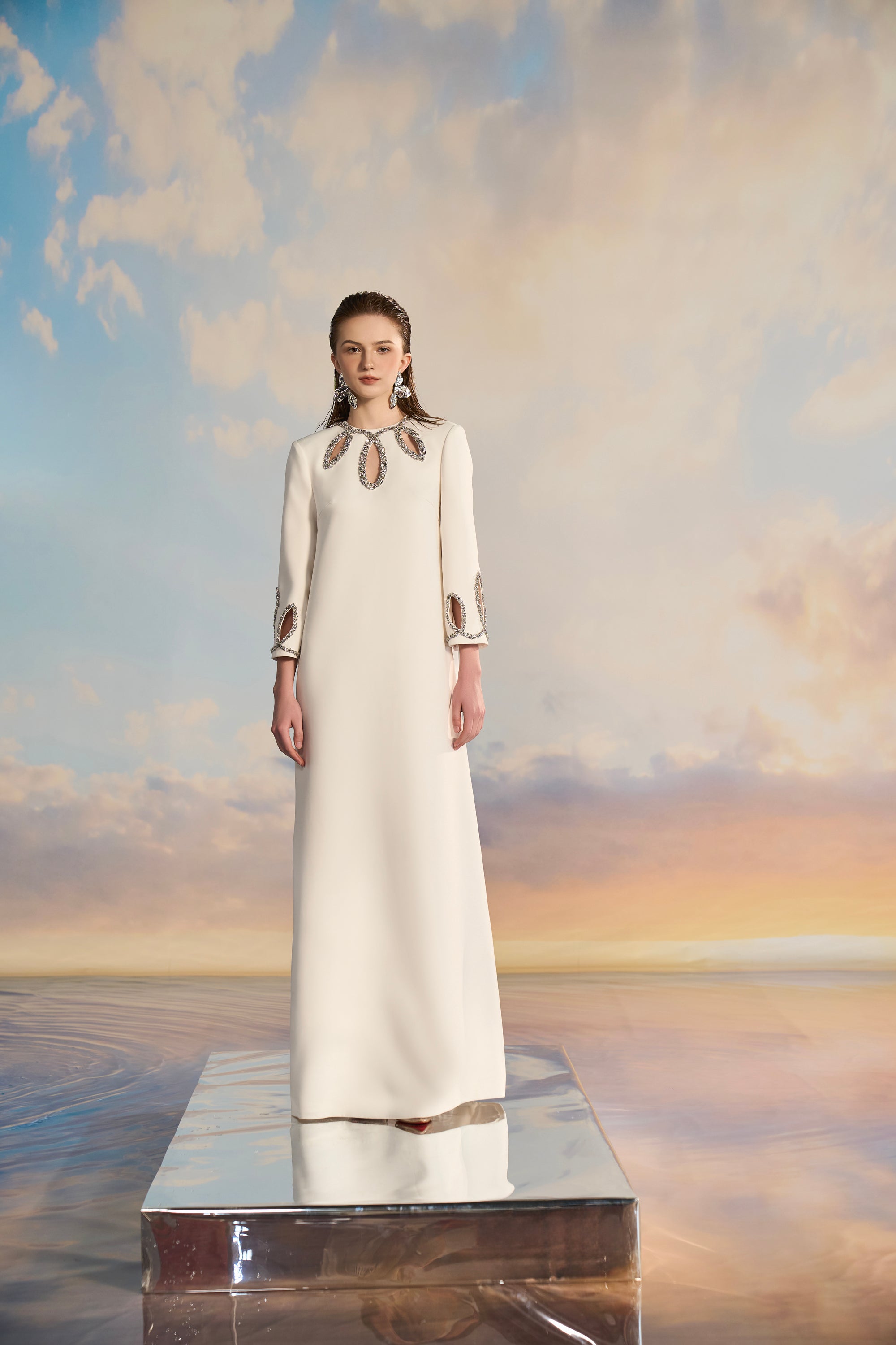 Adela Crepe cut out dress