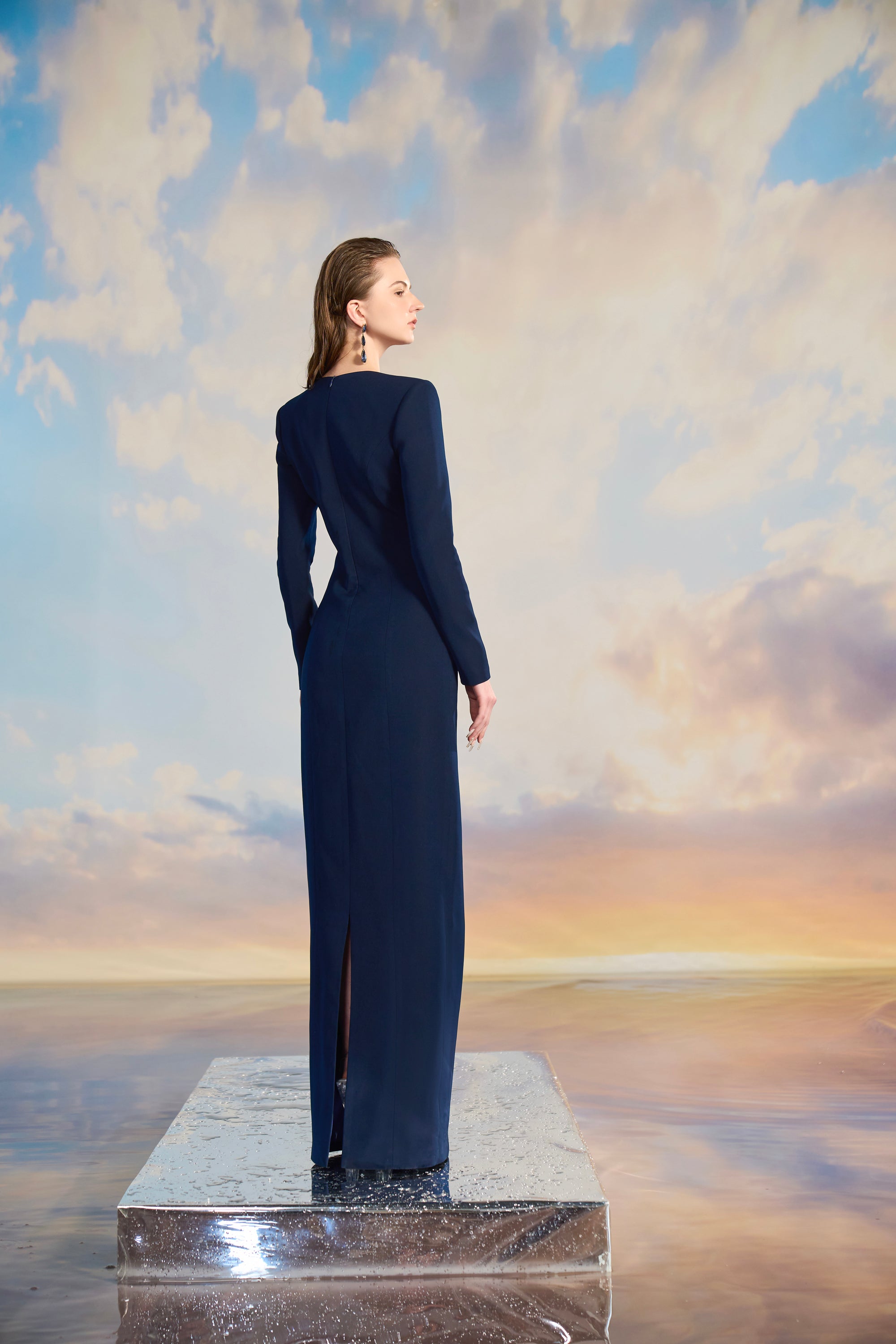 Irene Crepe bodycon dress