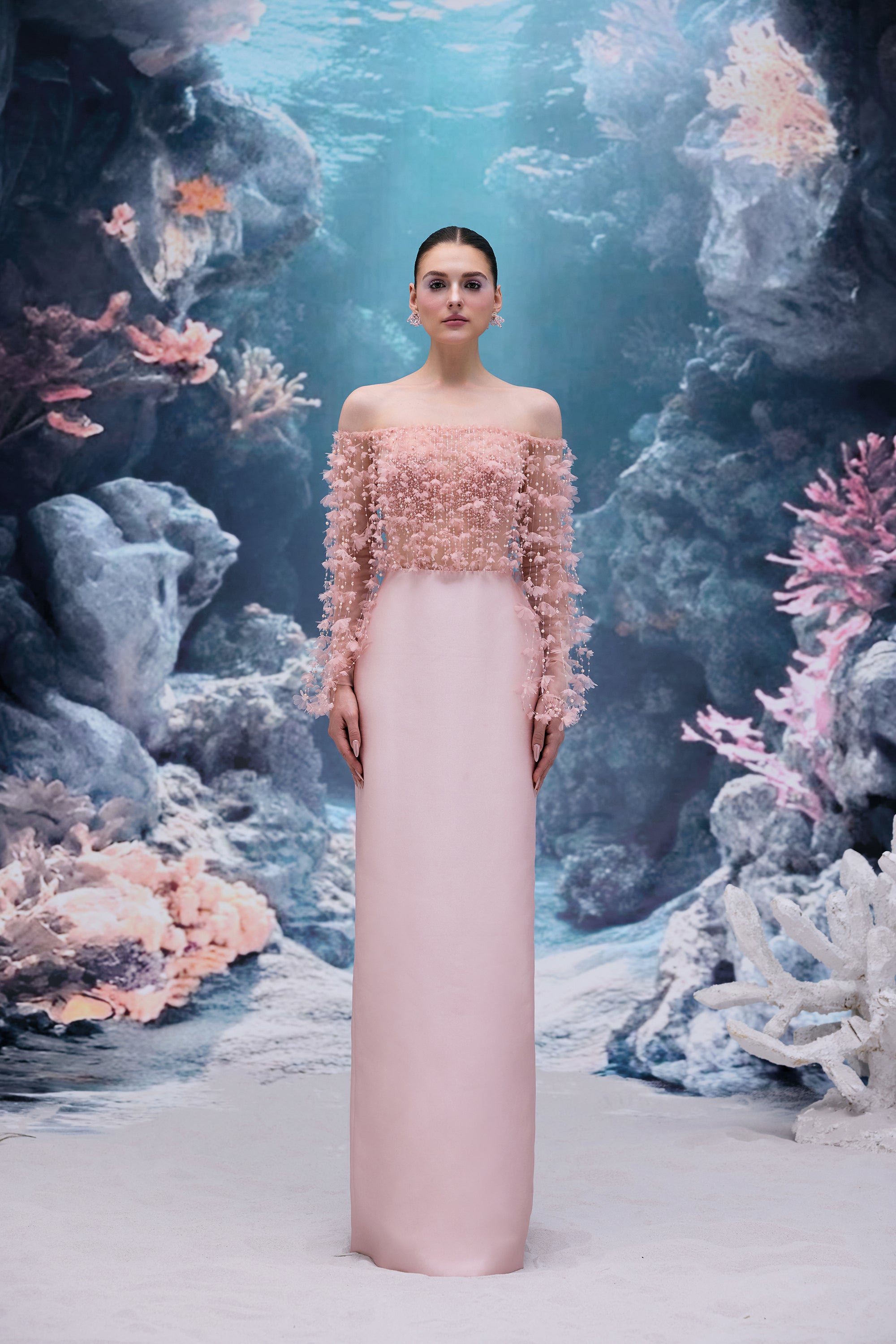 Yvette Tulle & Royal Taffeta Dress