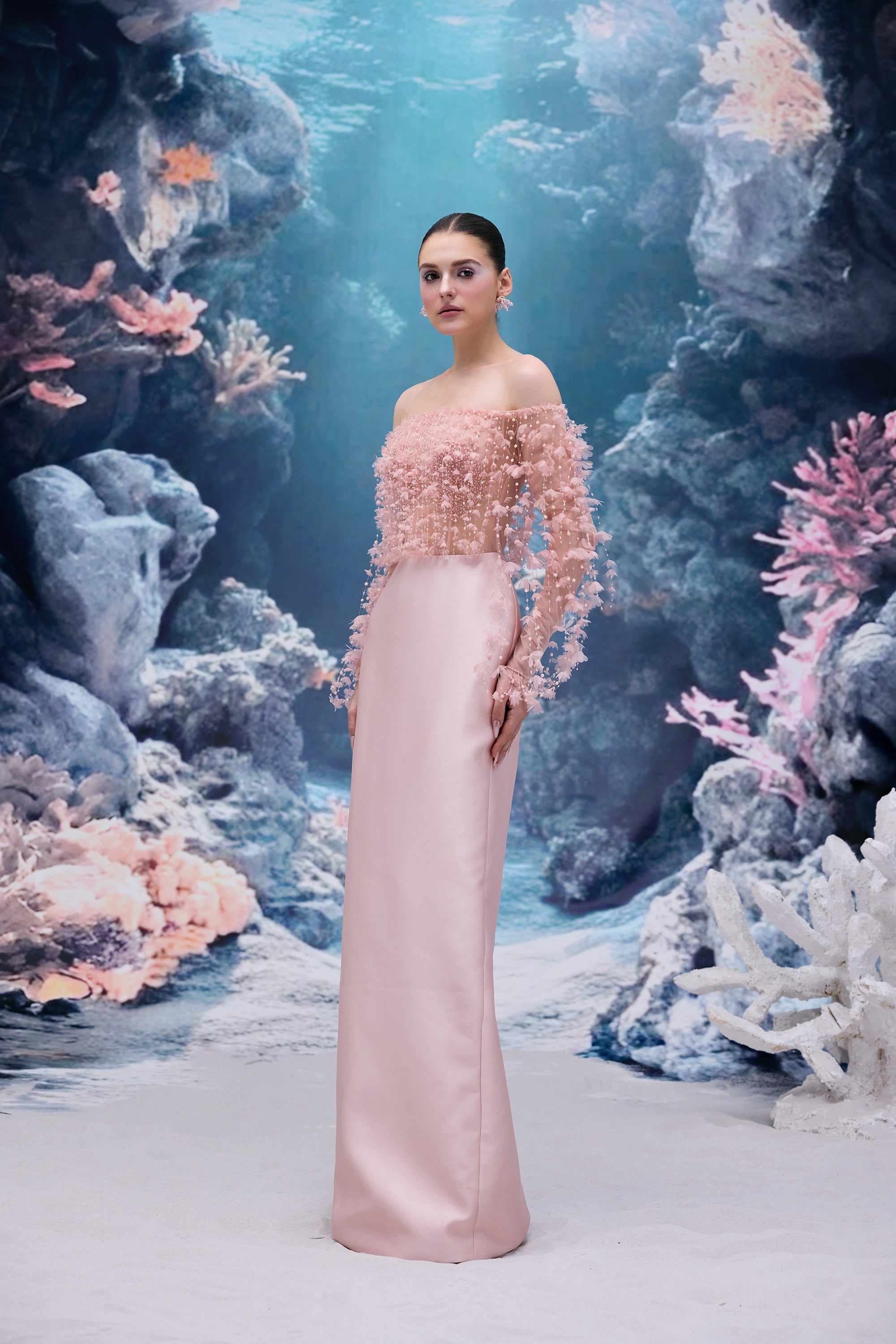Yvette Tulle & Royal Taffeta Dress