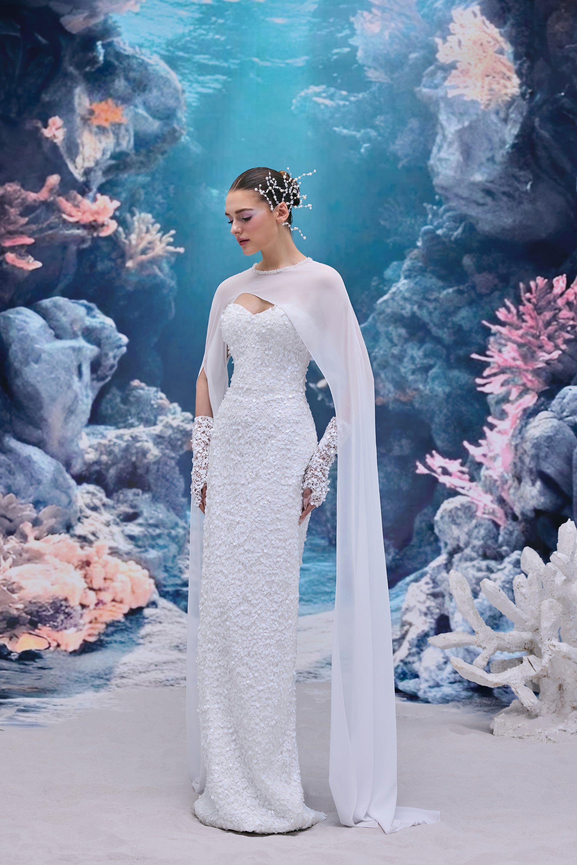 Annelise Sequin Lace Dress