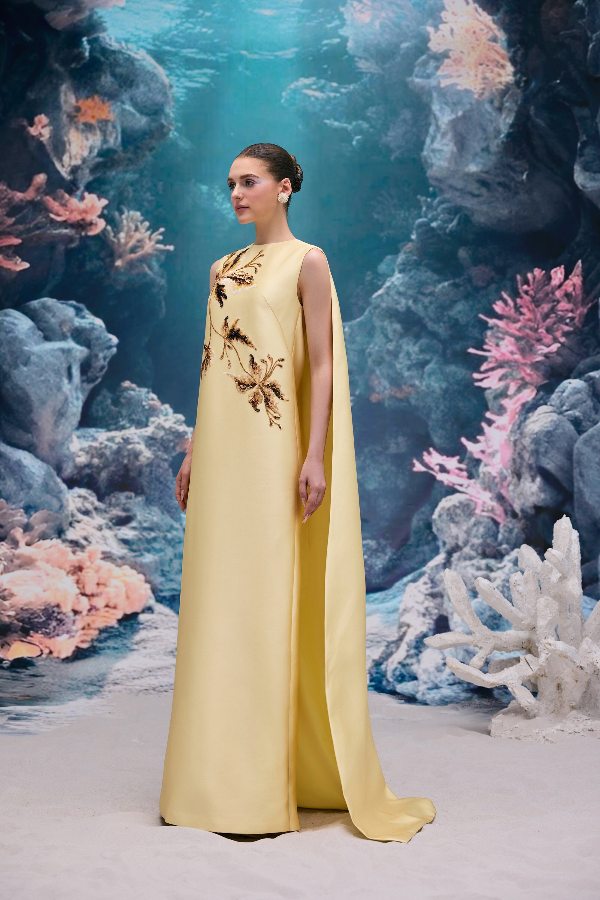 Lysandra Royal Taffeta Dress