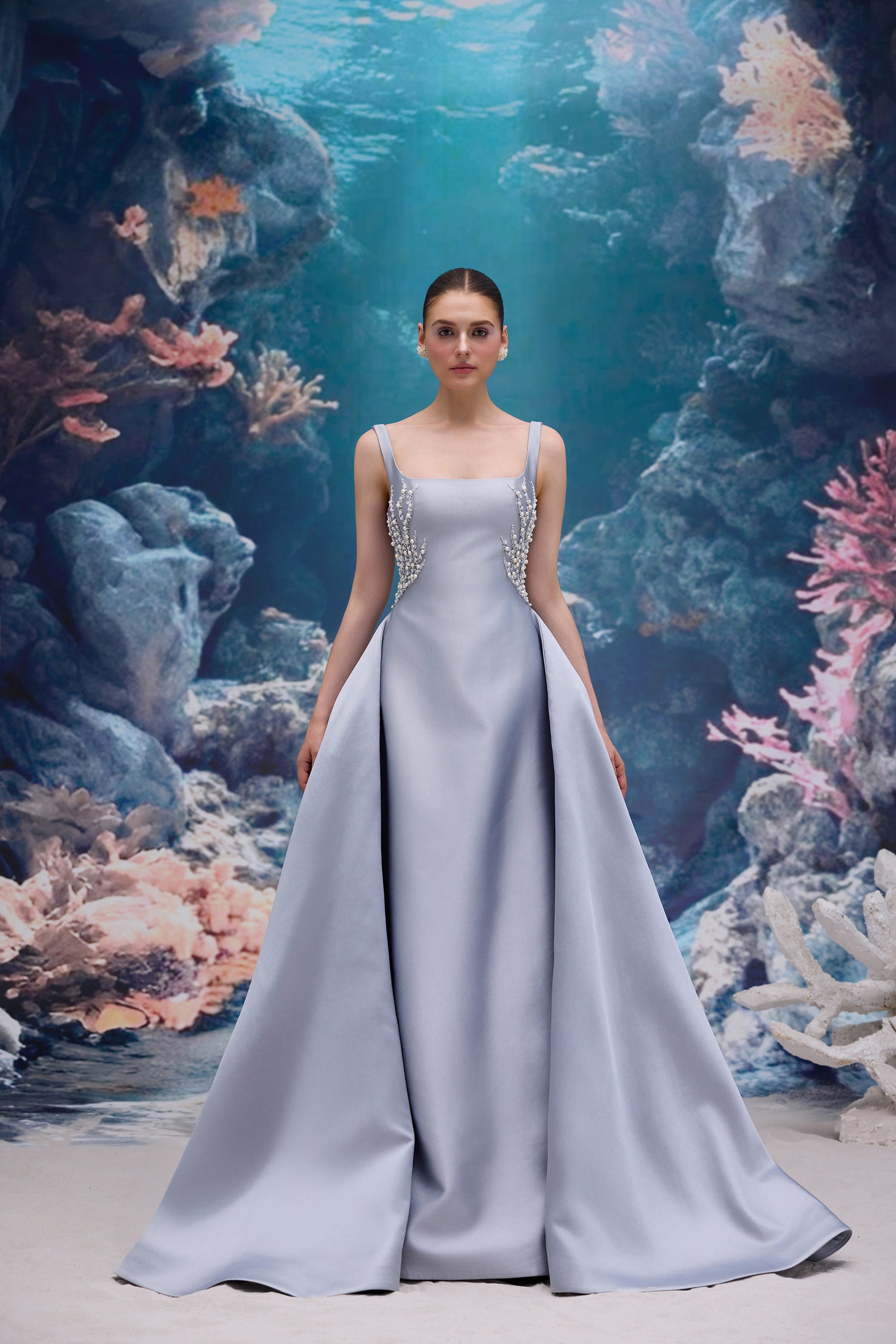 Sienna Royal Taffeta Dress