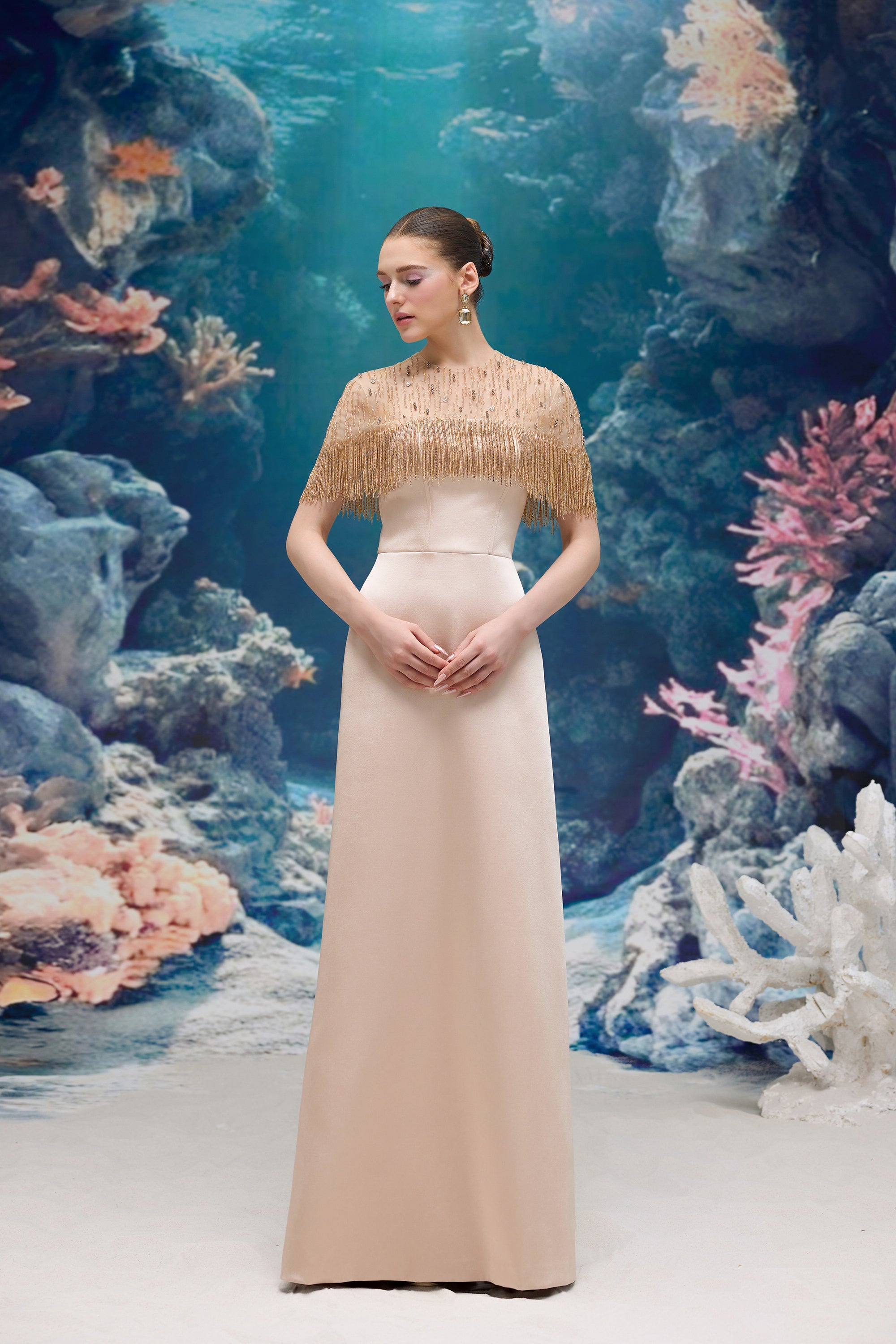 Marcelline Silk Taffeta & Tulle Dress