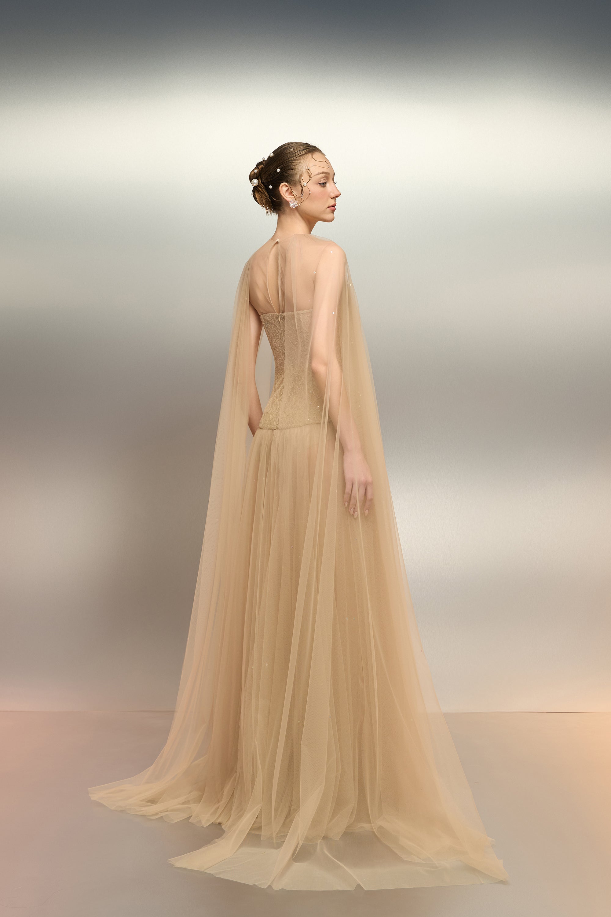 Aqahwan tulle and lace dress