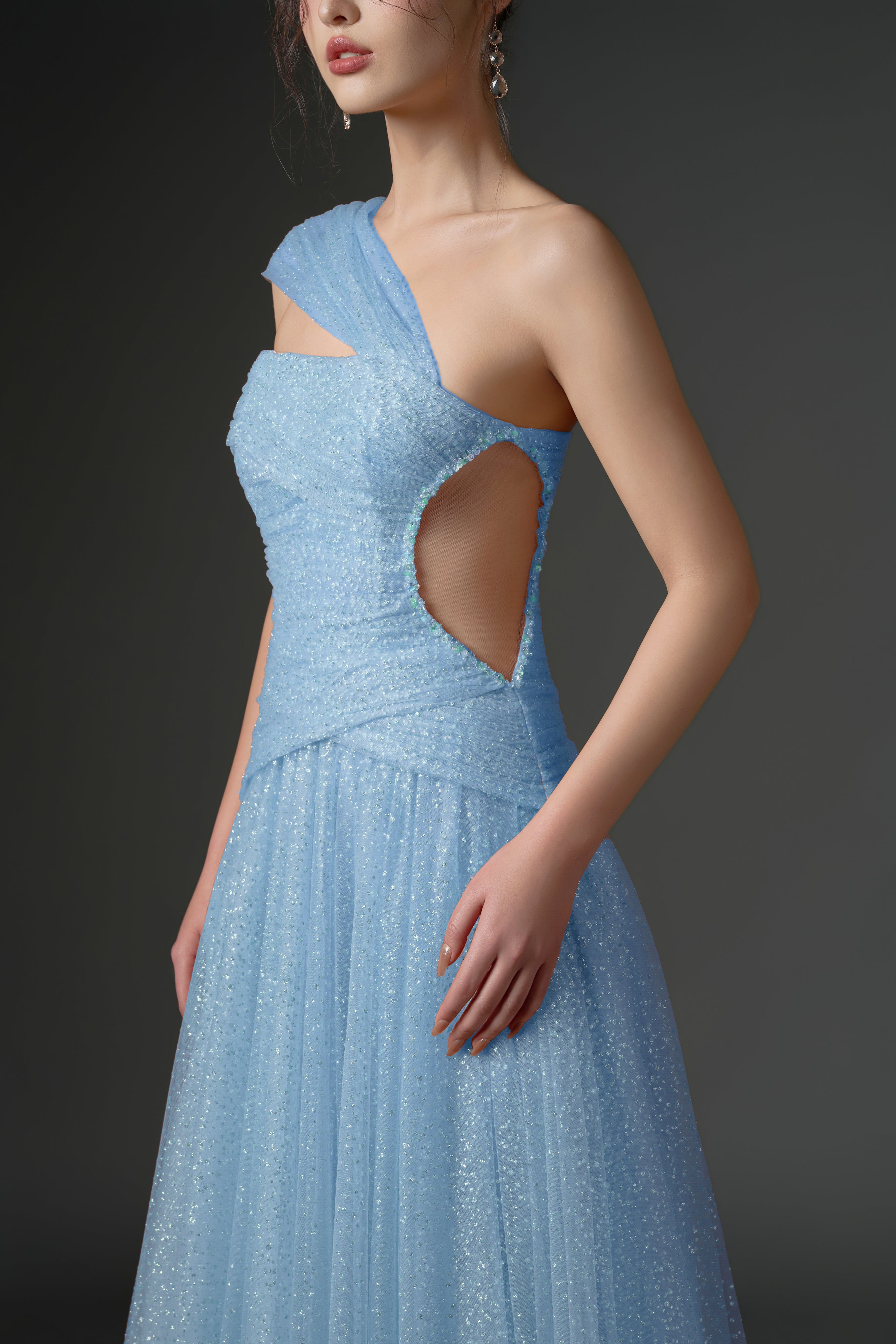 Dajajah glitter tulle dress