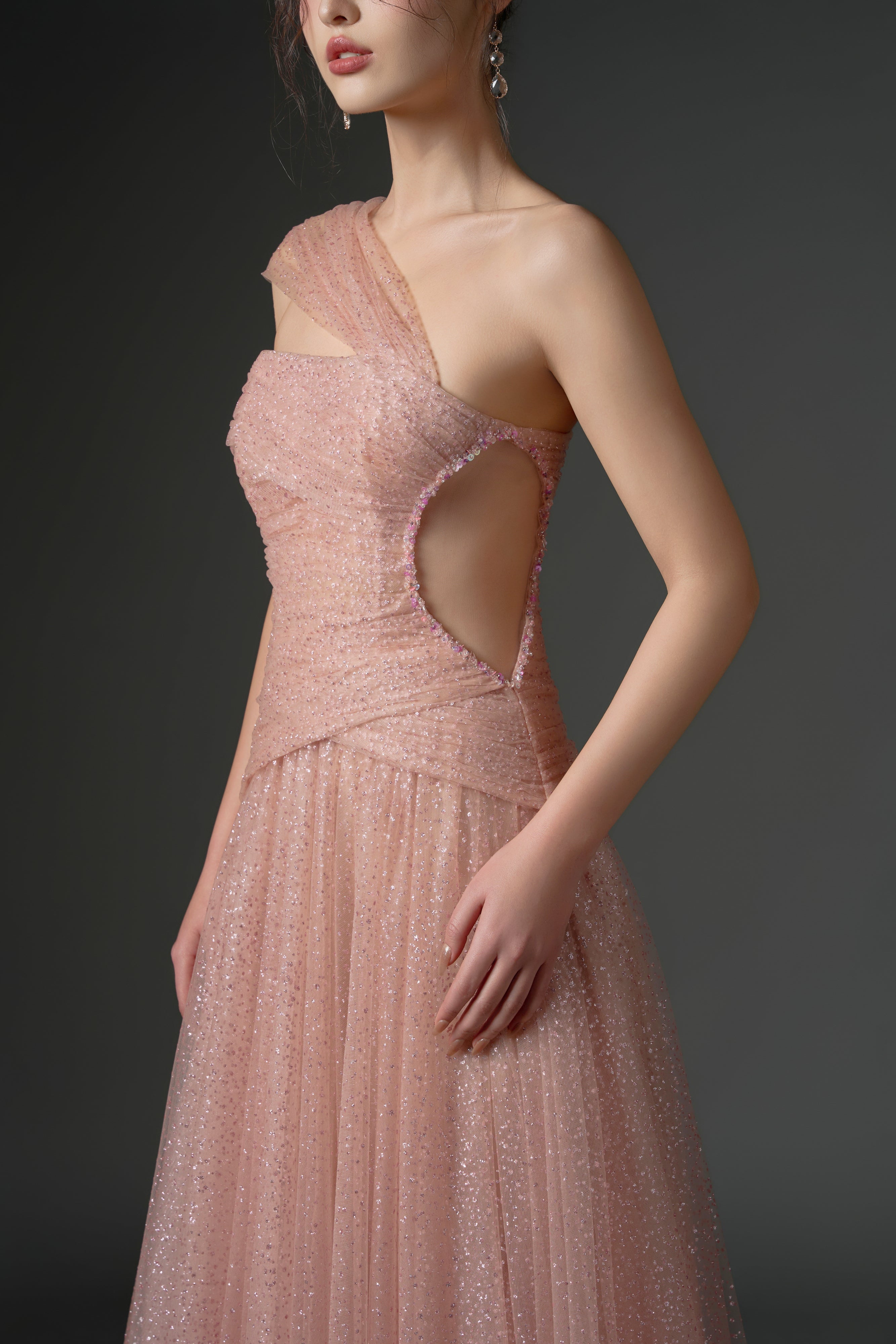 Dajajah glitter tulle dress