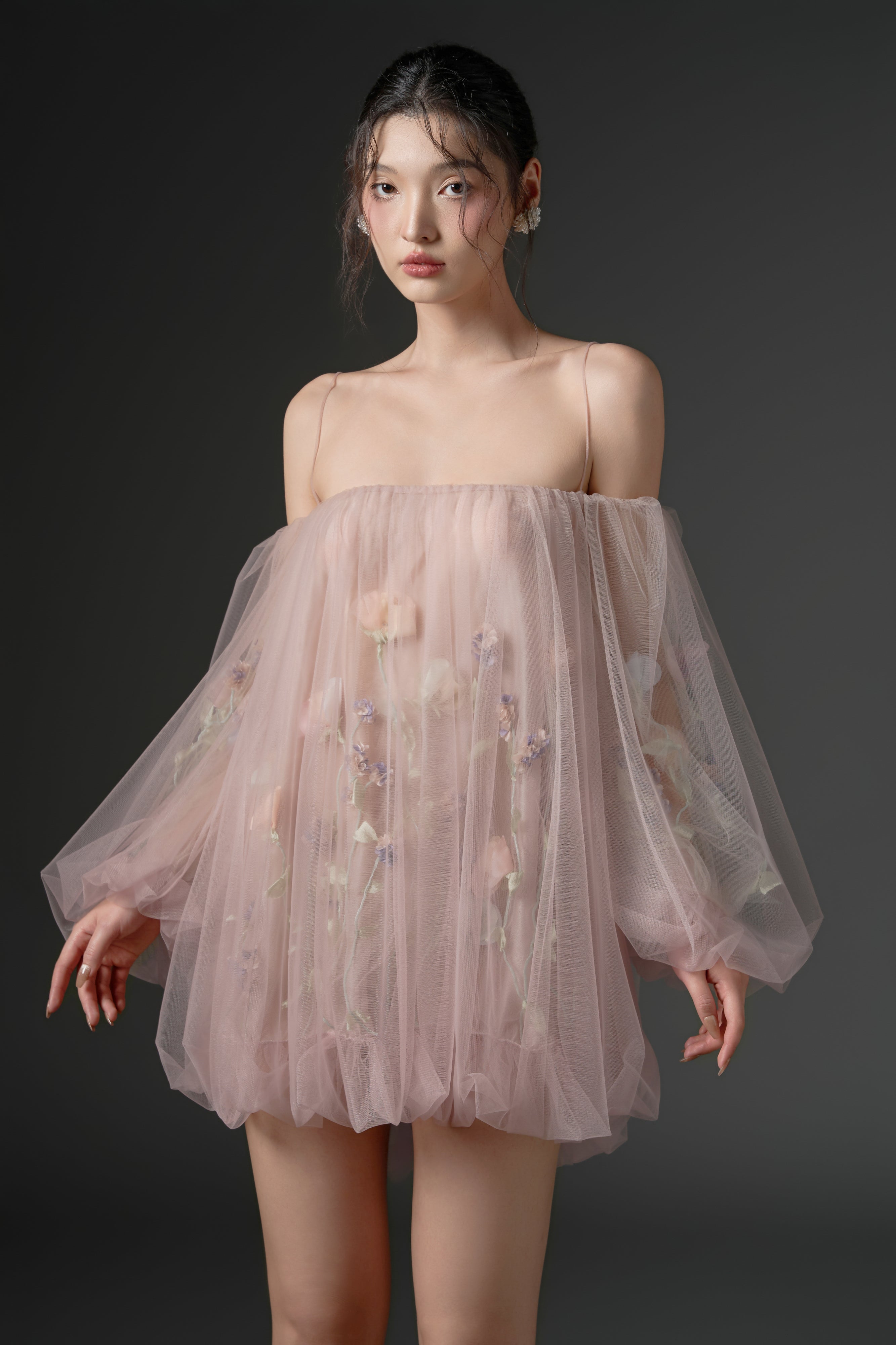 Sulhufah tulle flower dress