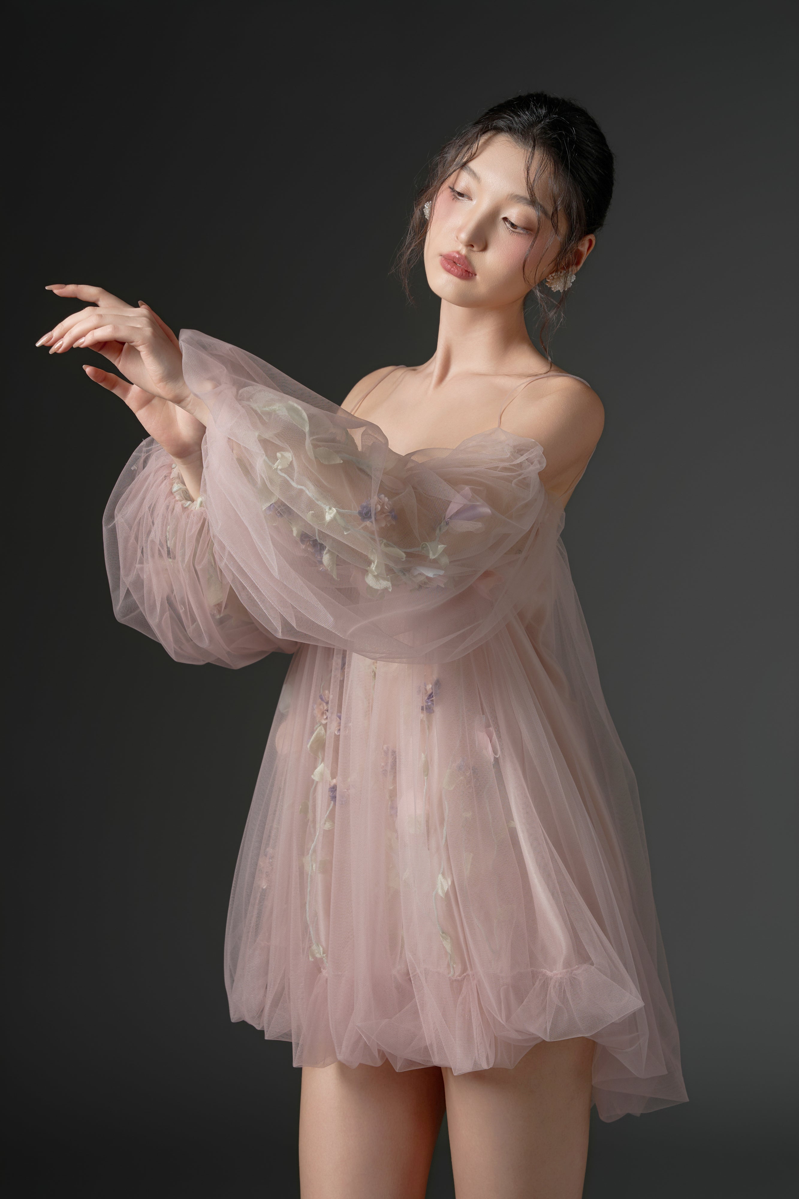 Sulhufah tulle flower dress