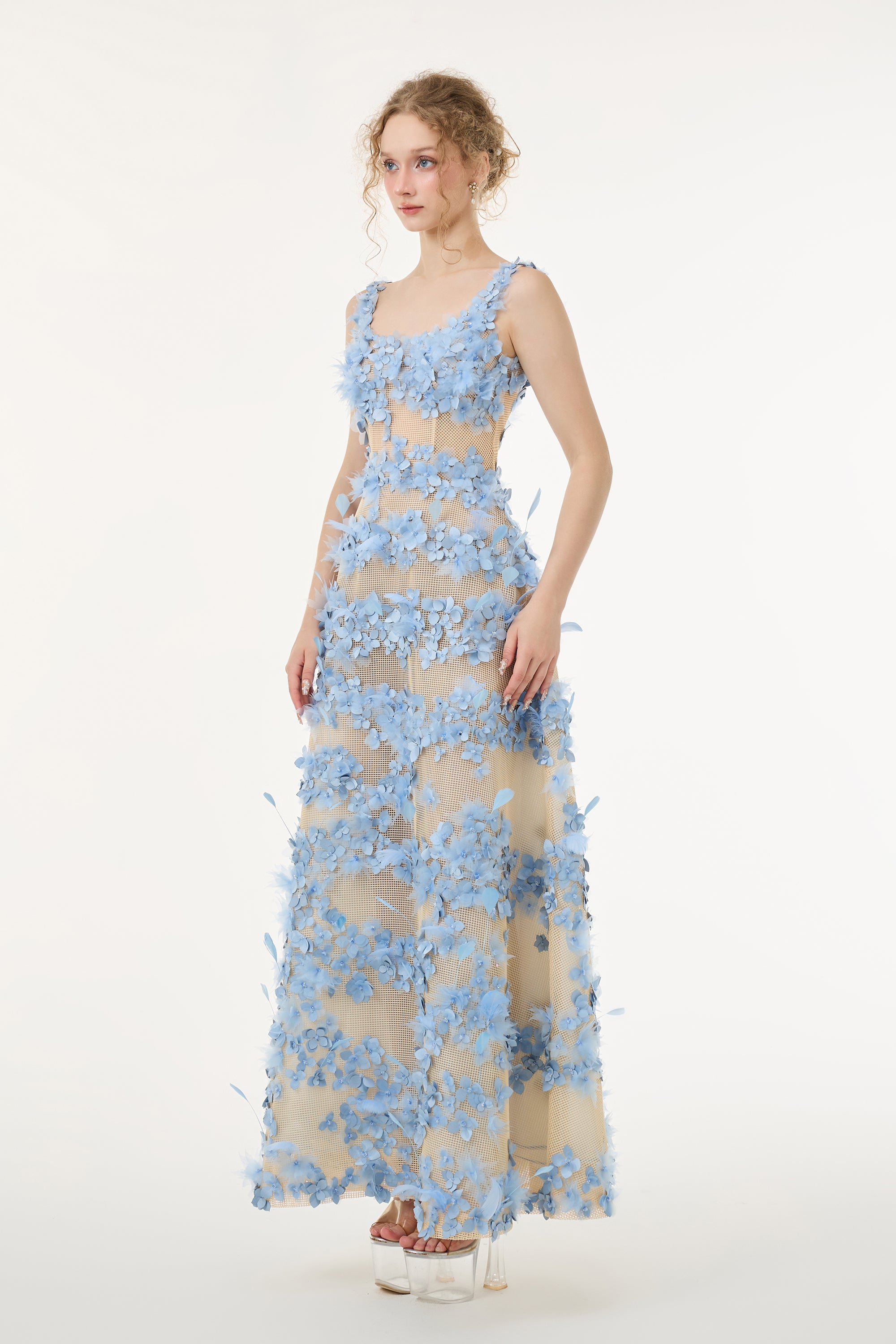 Alessia Silk Taffeta & Tulle Dress