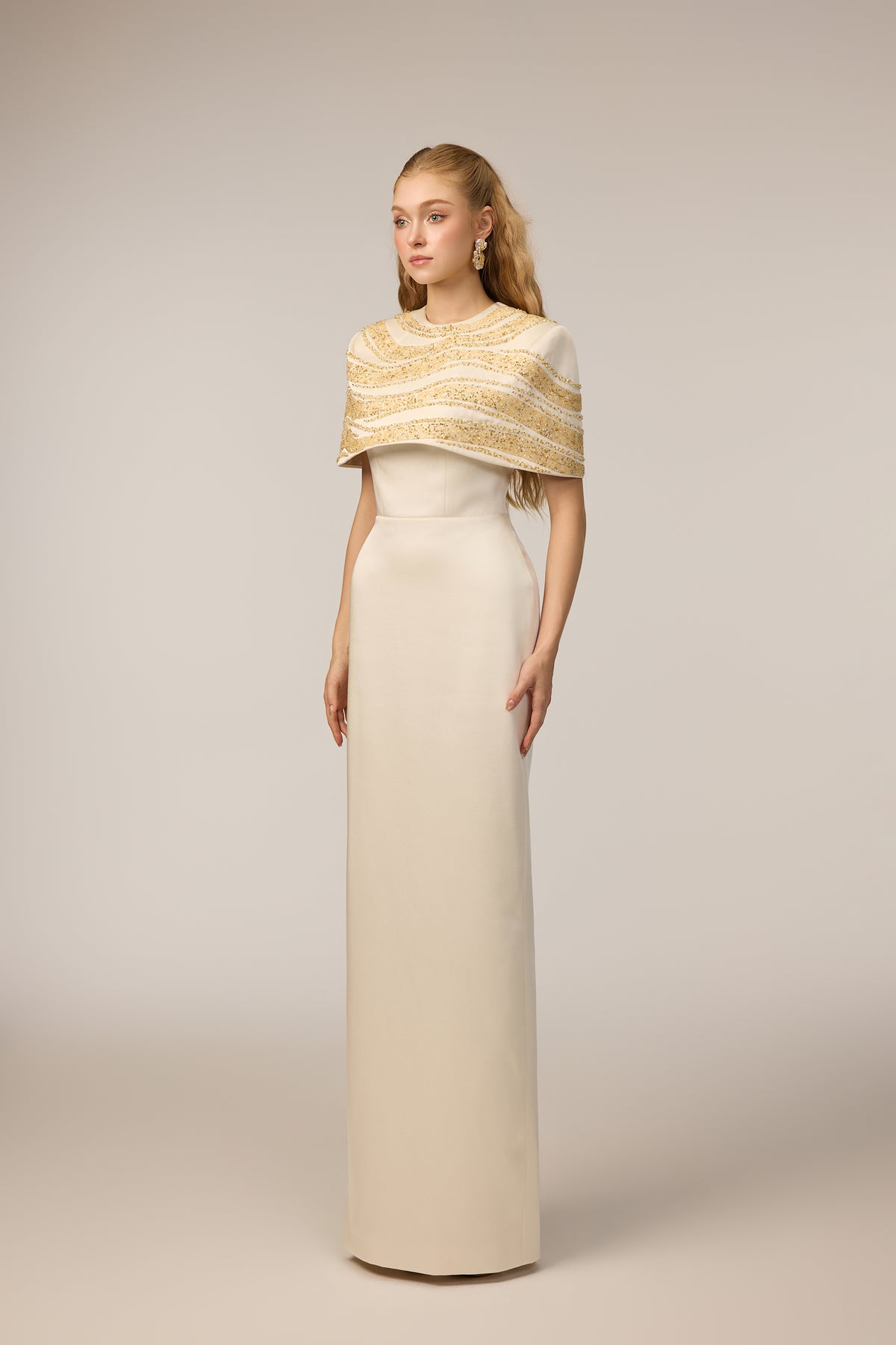 Naomi Crepe & Silk Taffeta dress