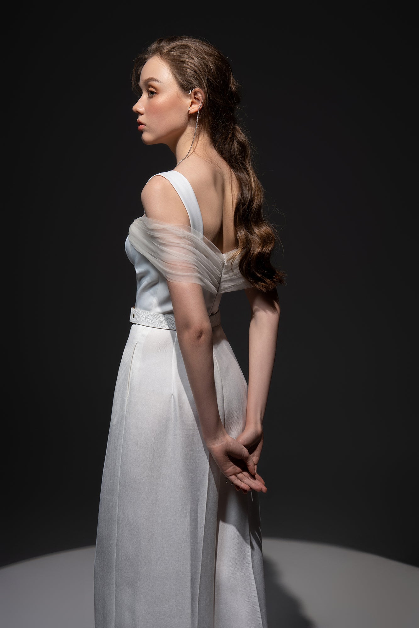 Monica Taffeta chest cup Jumpsuit