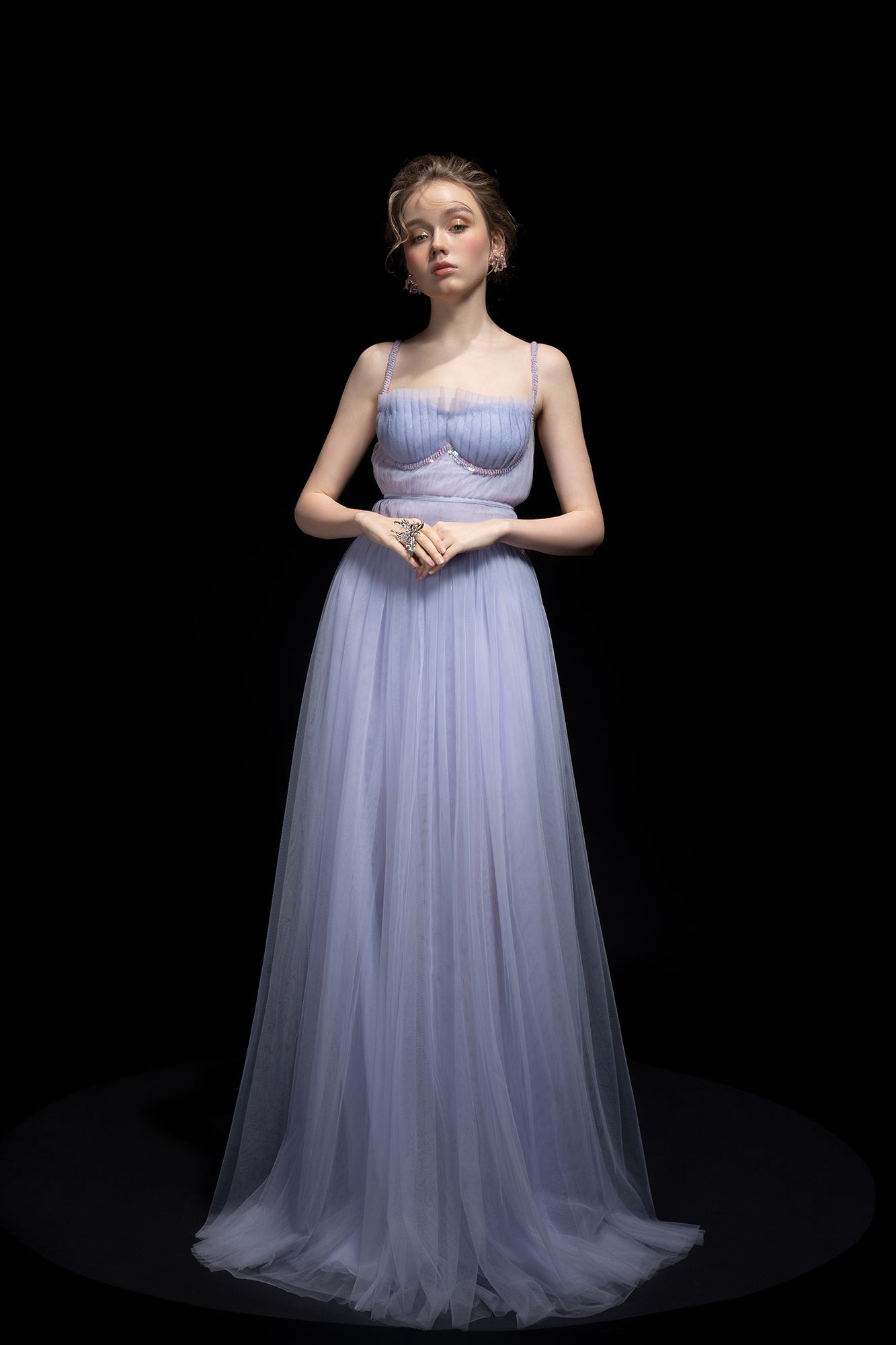 Kristen Tulle chest cup dress