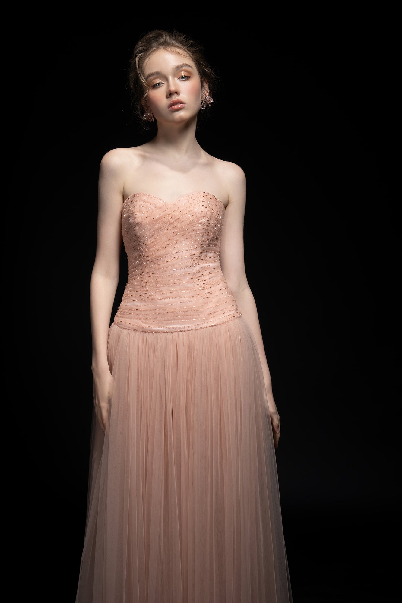 Adria Tulle strapless dress