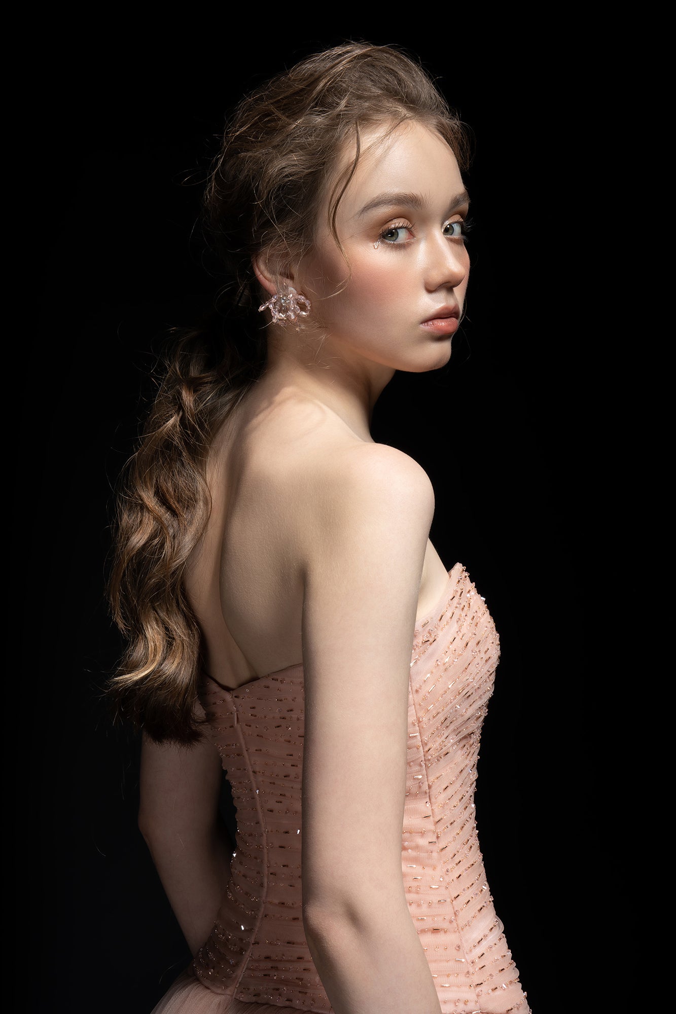 Adria Tulle strapless dress